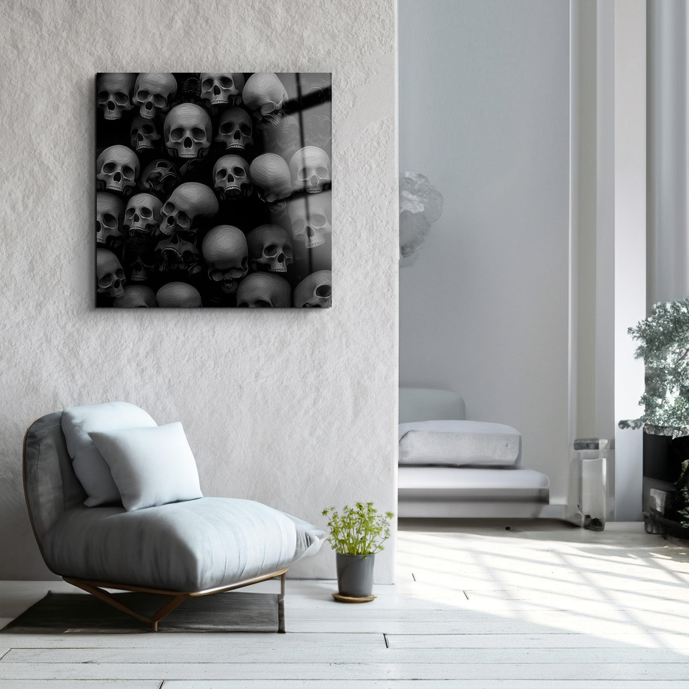 Deads Skull | Glass Wall Art