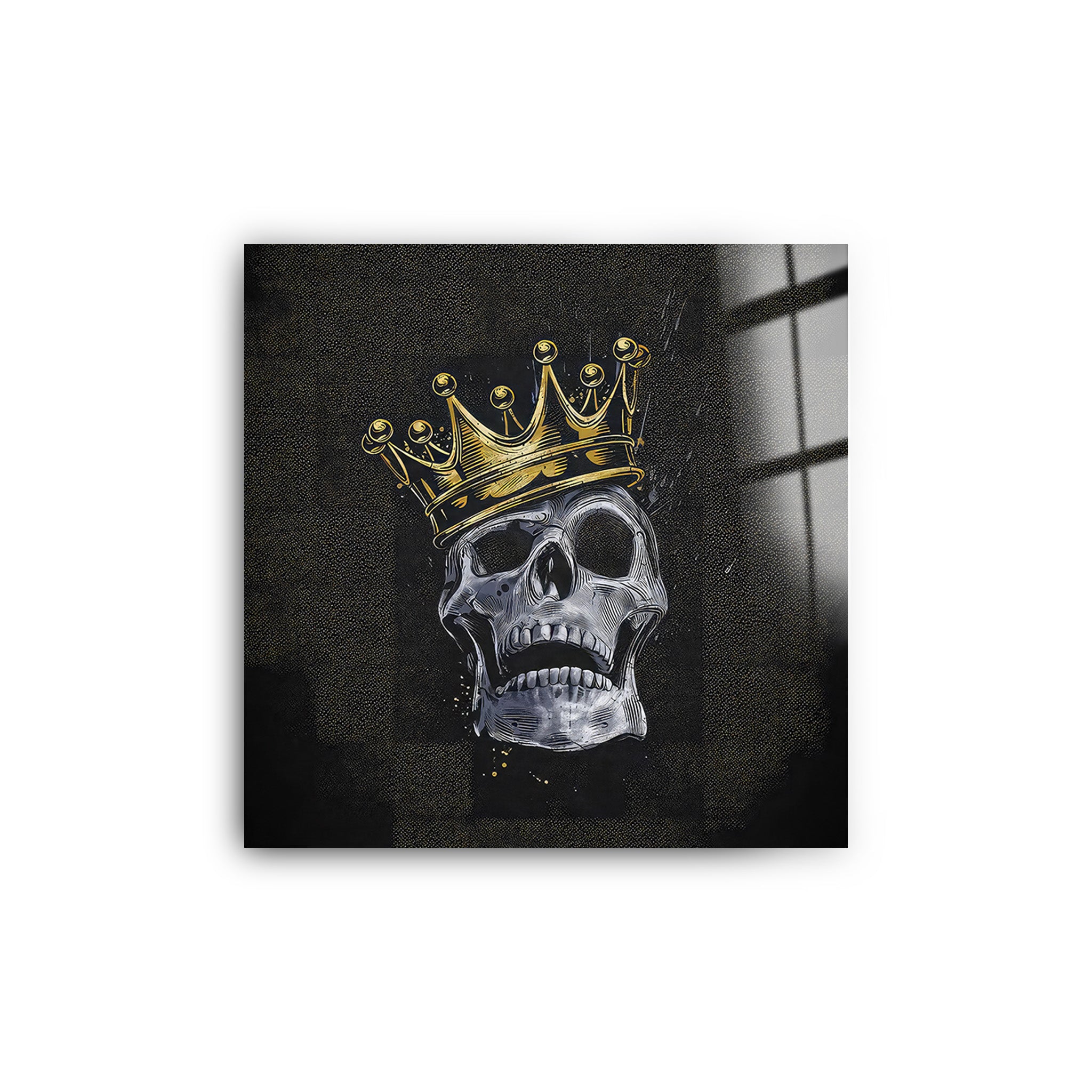 King Skull | Glass Wall Art