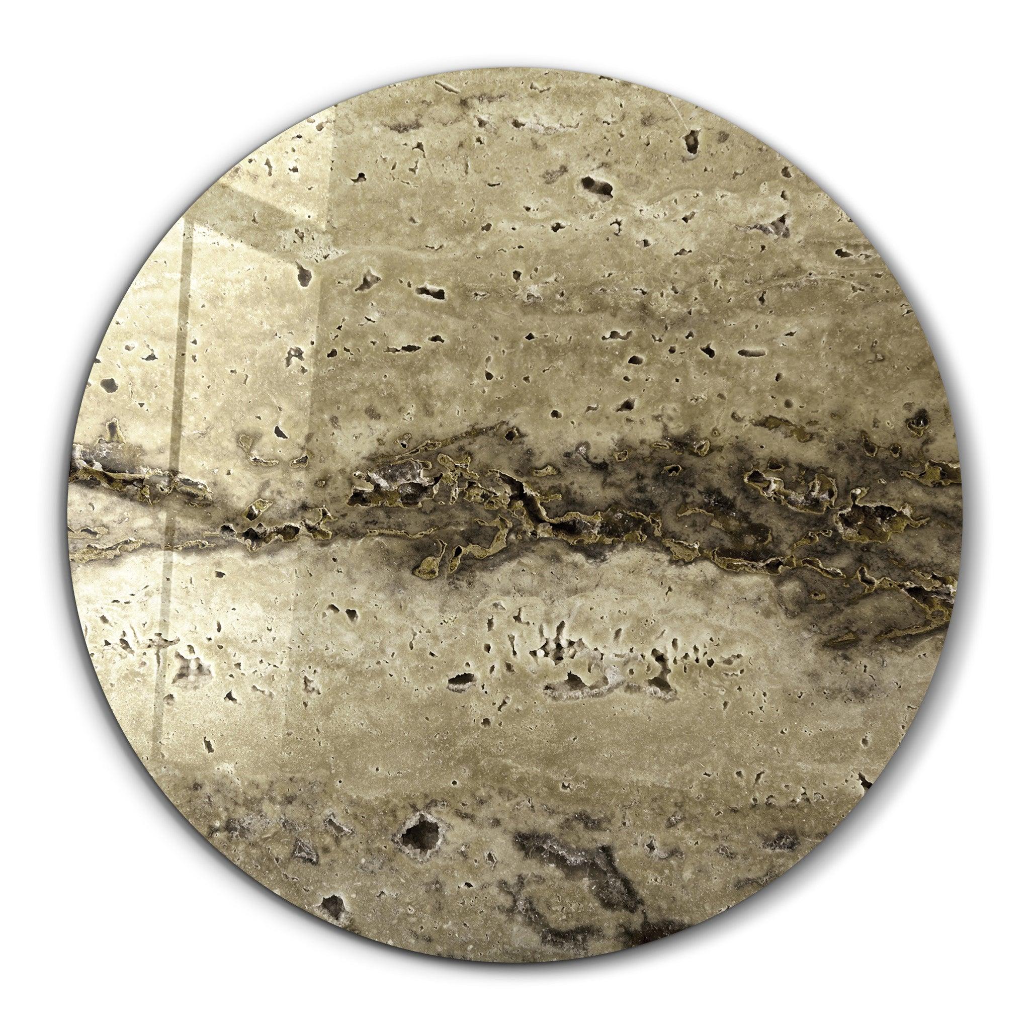 Earthy Stone Texture | Glass Wall Art