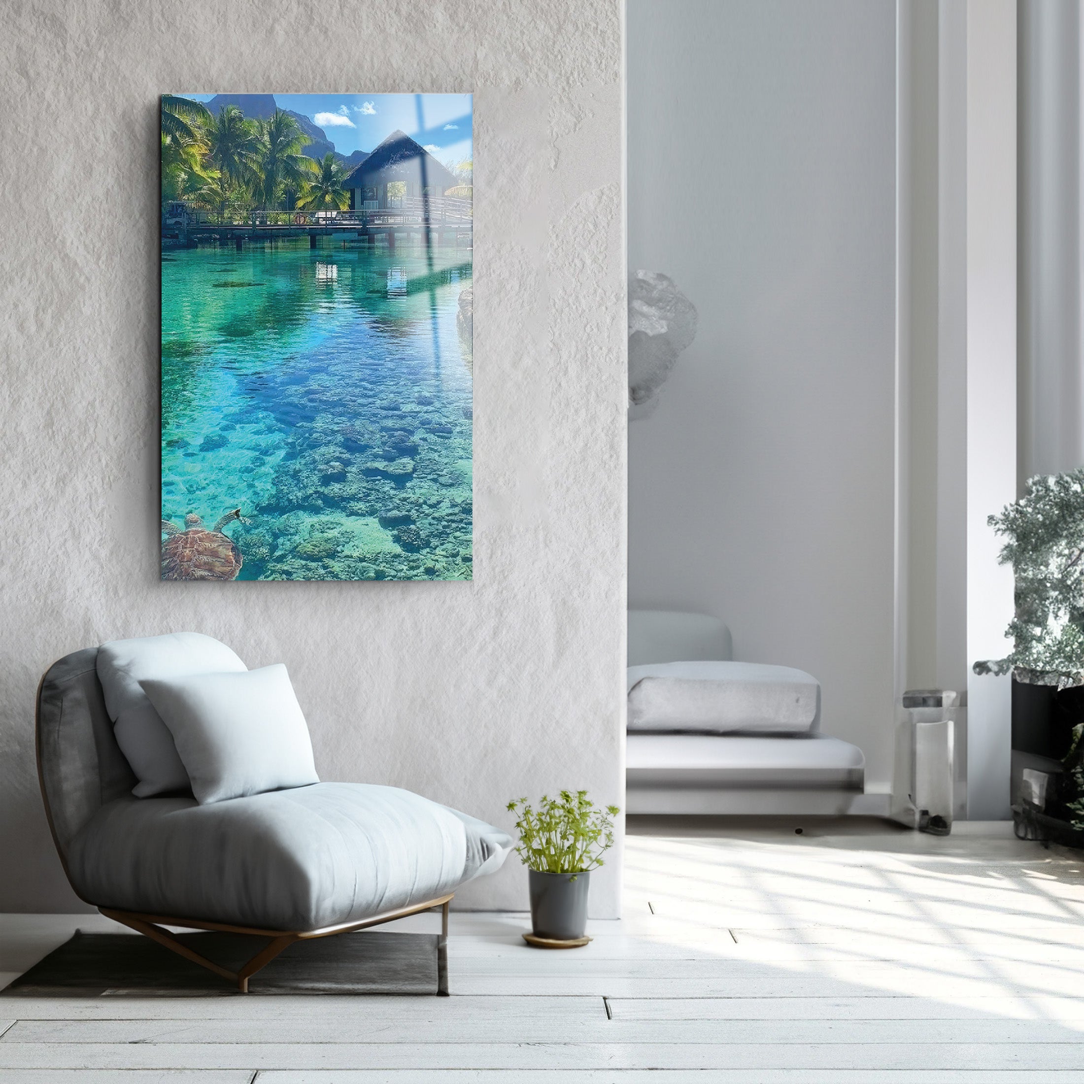 Clean Lake | Glass Wall Art