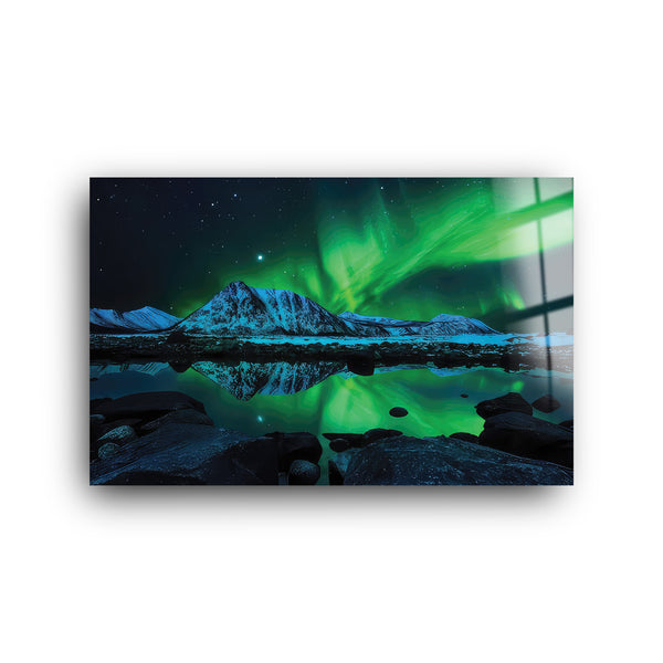 Aurora Borealis | Glass Wall Art