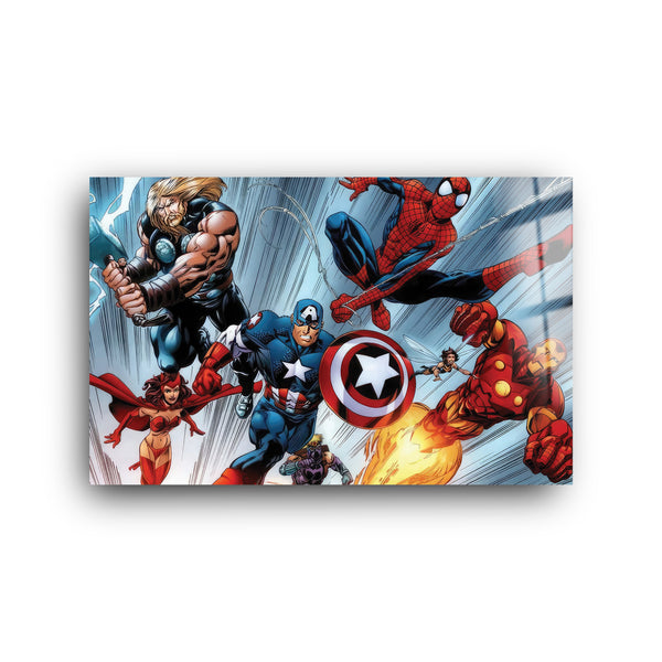 Big Heroes | Glass Wall Art