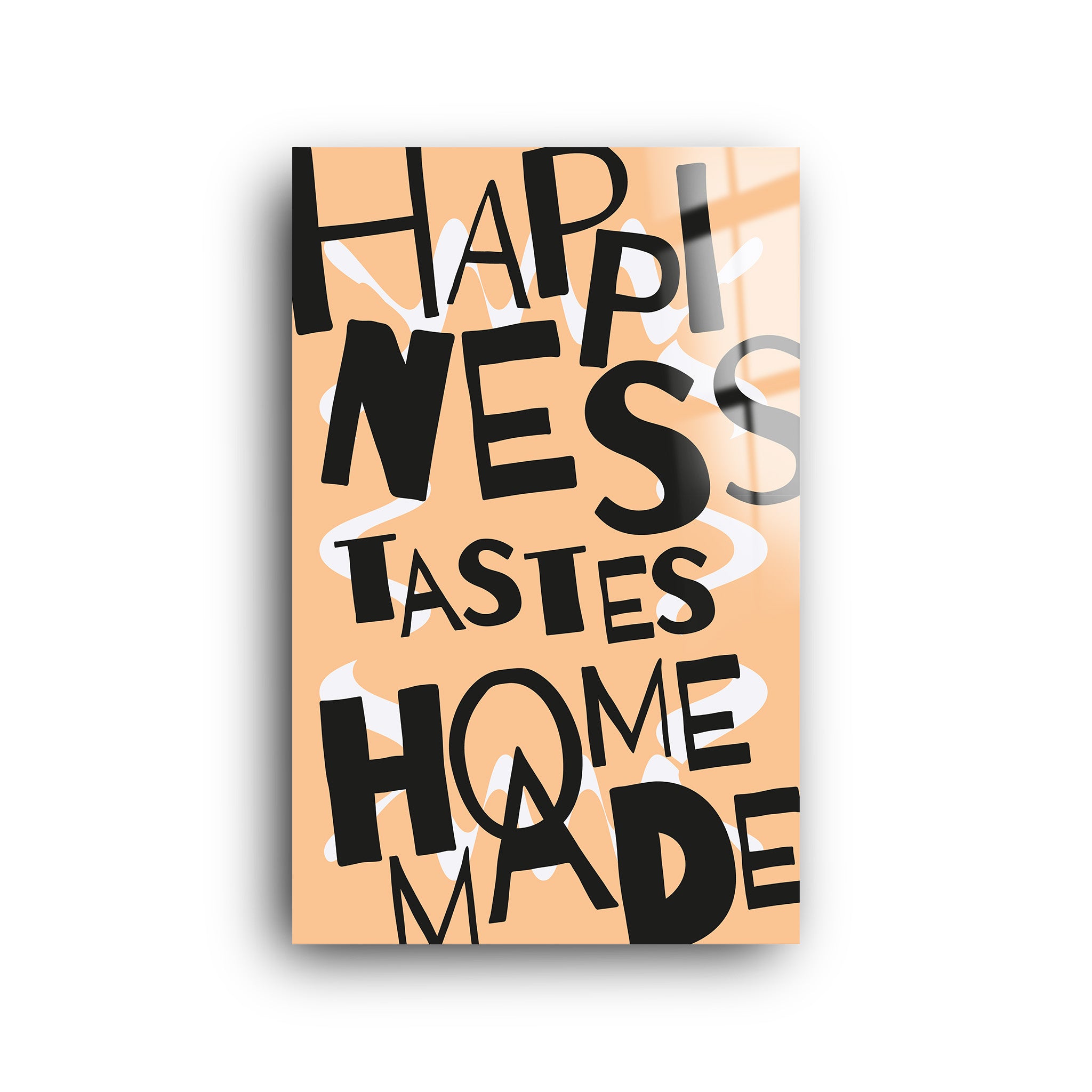 Happiness | Glass Wall Art