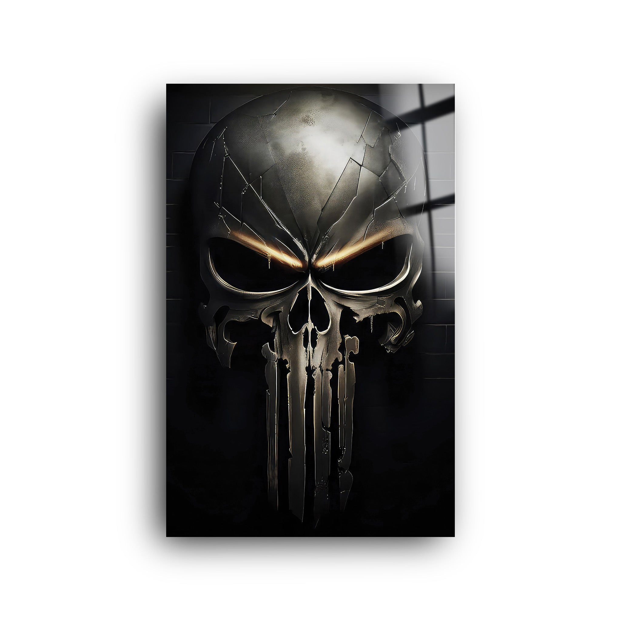 Skull Punisher  | Glass Wall Art