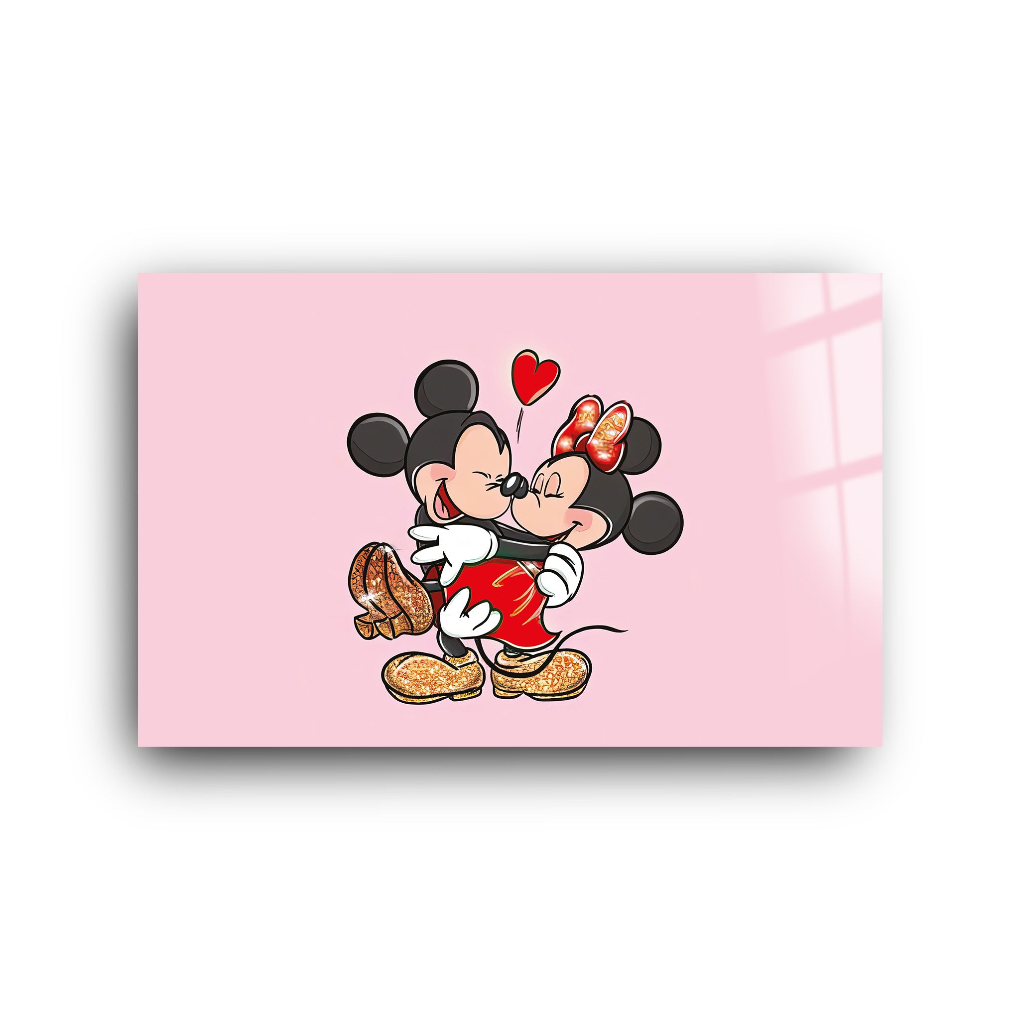 Mickey Love | Glass Wall Art