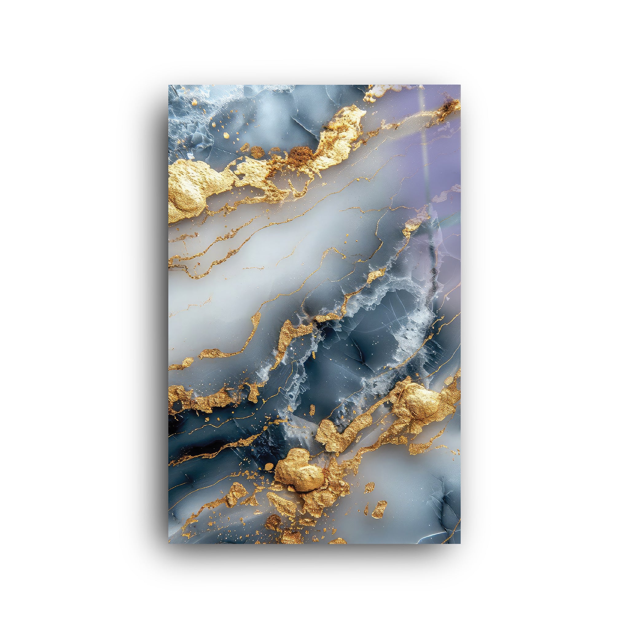 Gold Abstract | Glass Wall Art