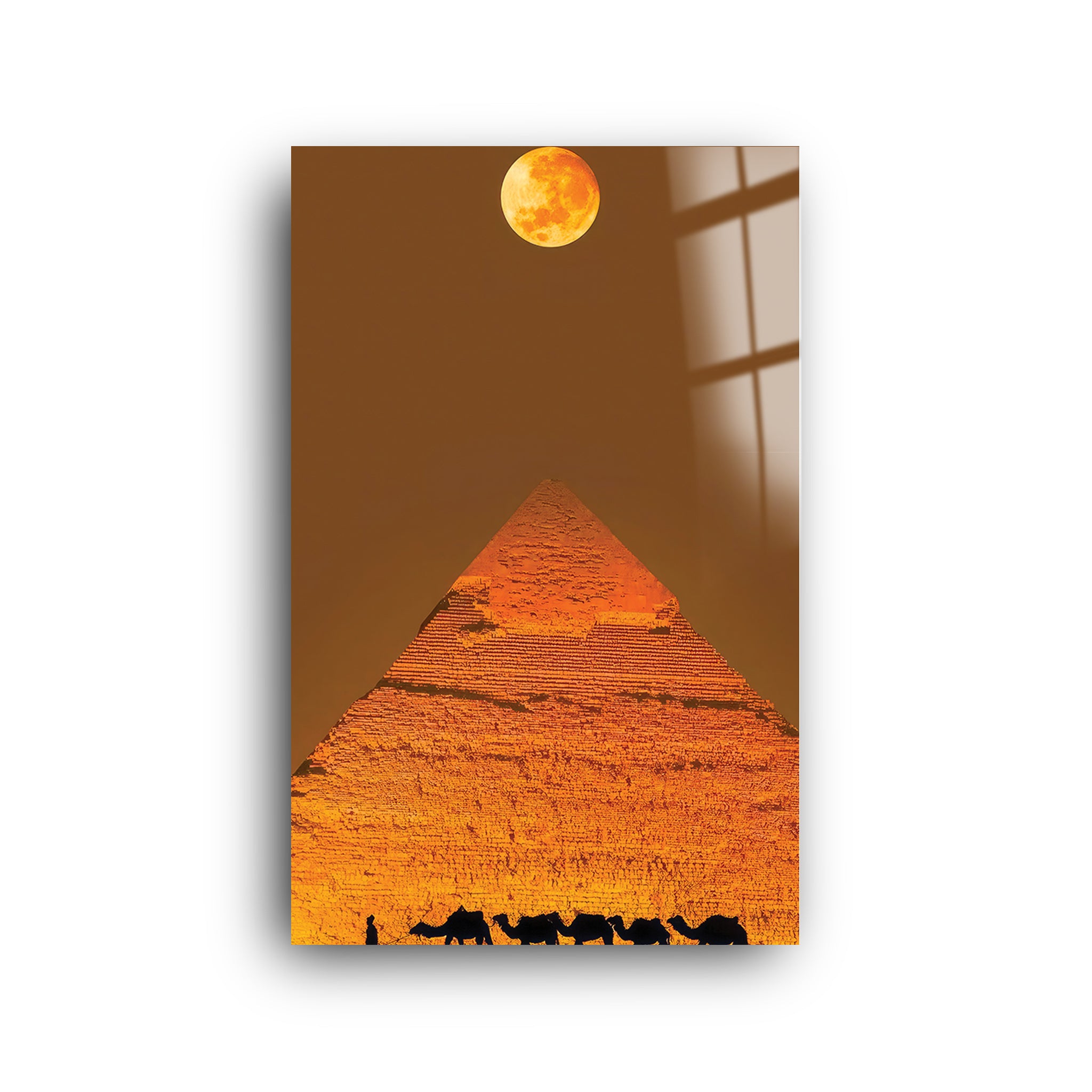 Pyramid | Glass Wall Art