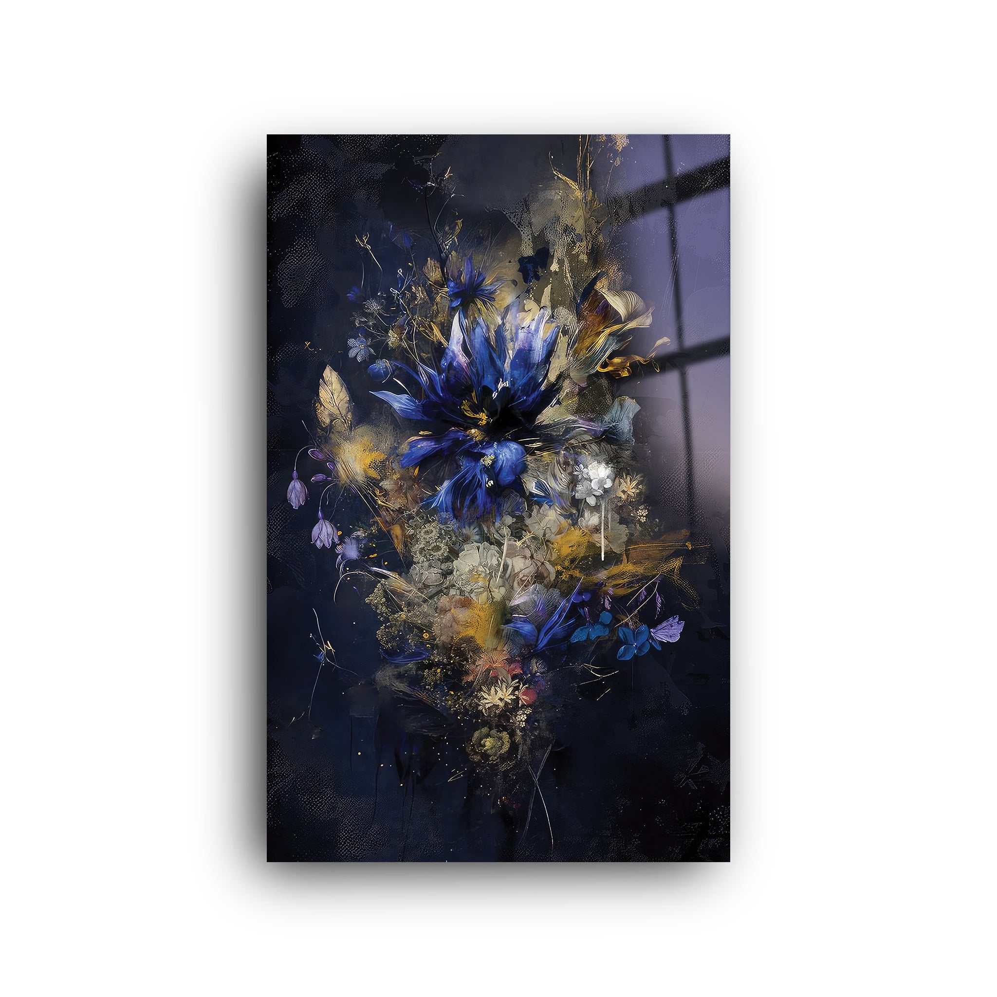 Sad Bouquet | Glass Wall Art