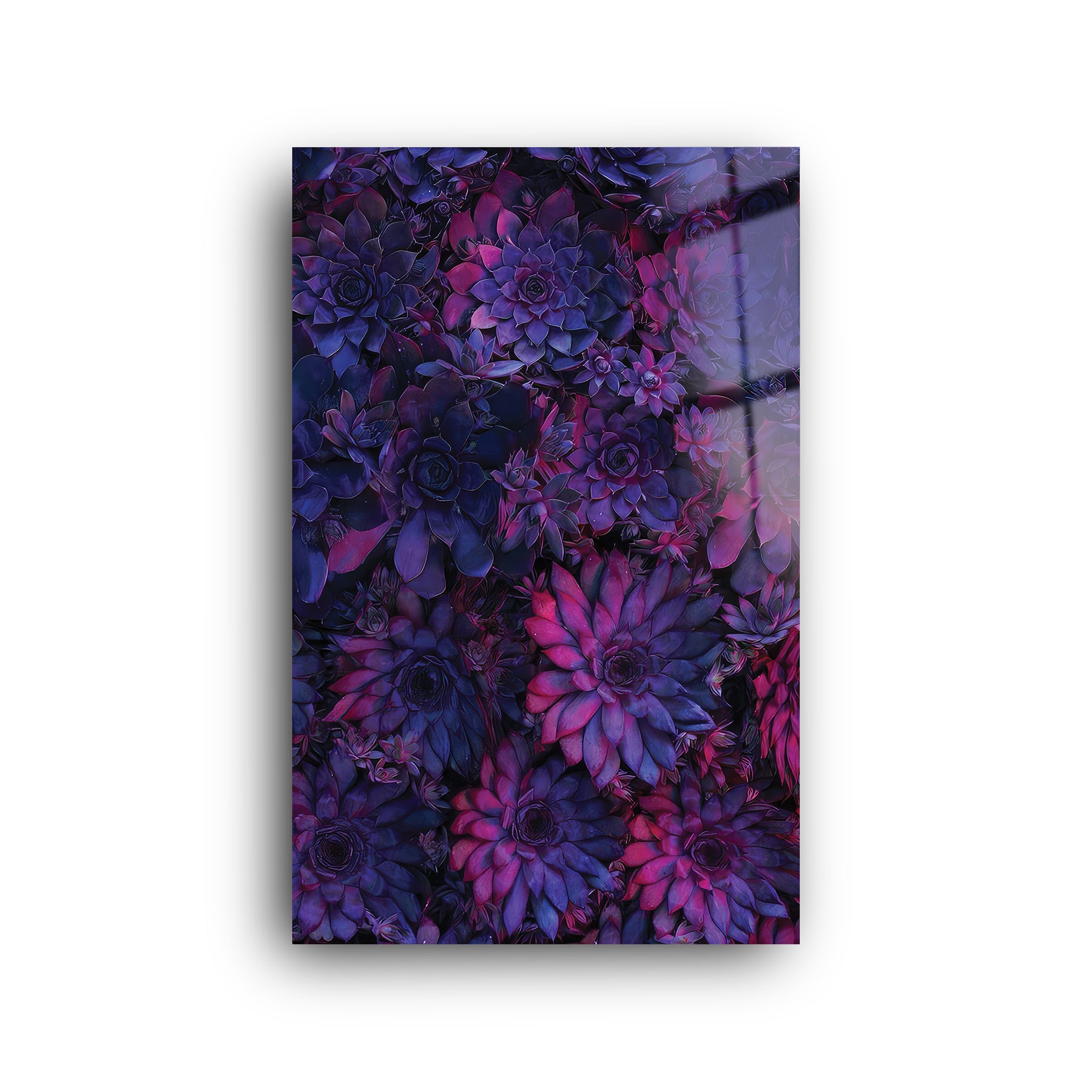 Purple Flower | Glass Wall Art