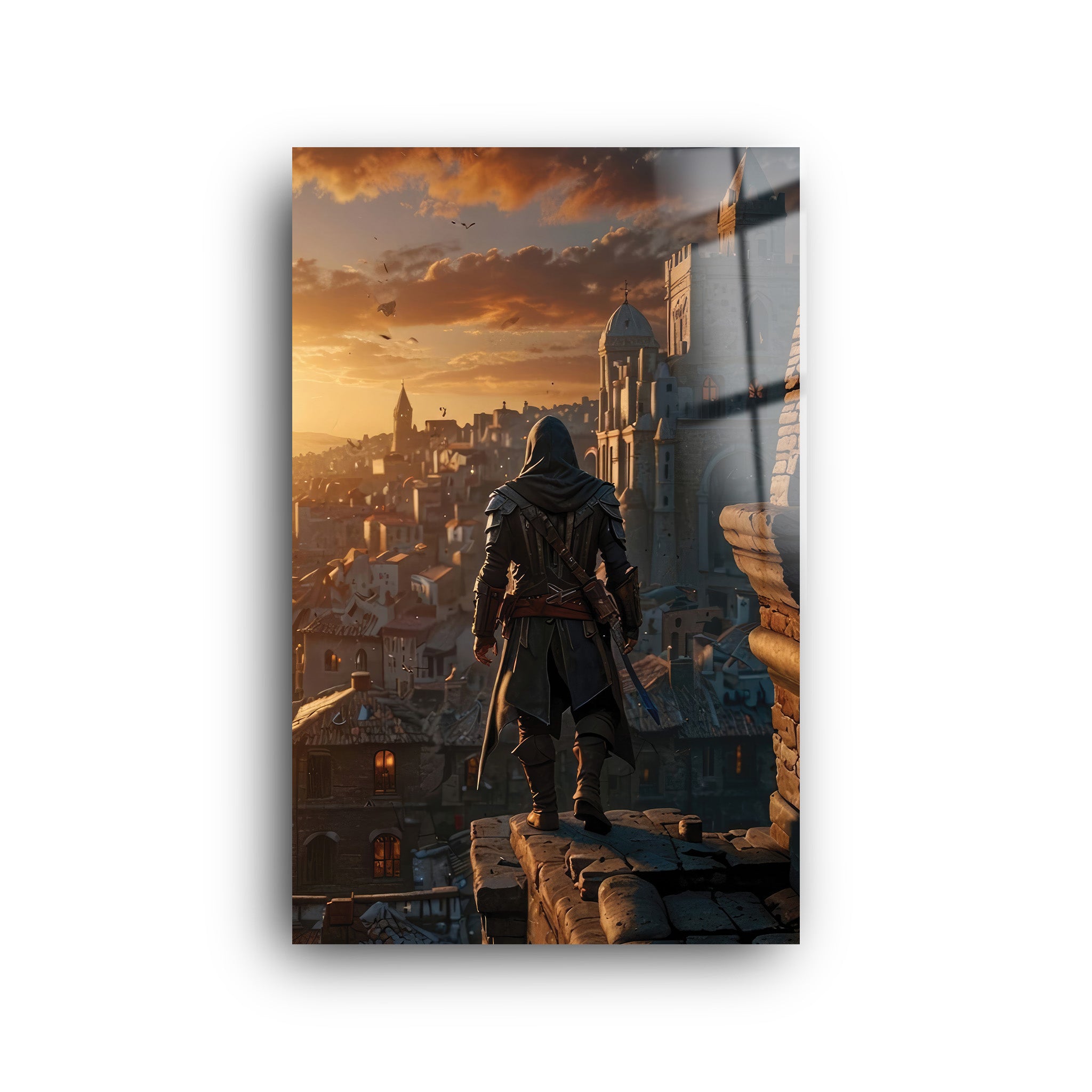 Ezio | Glass Wall Art