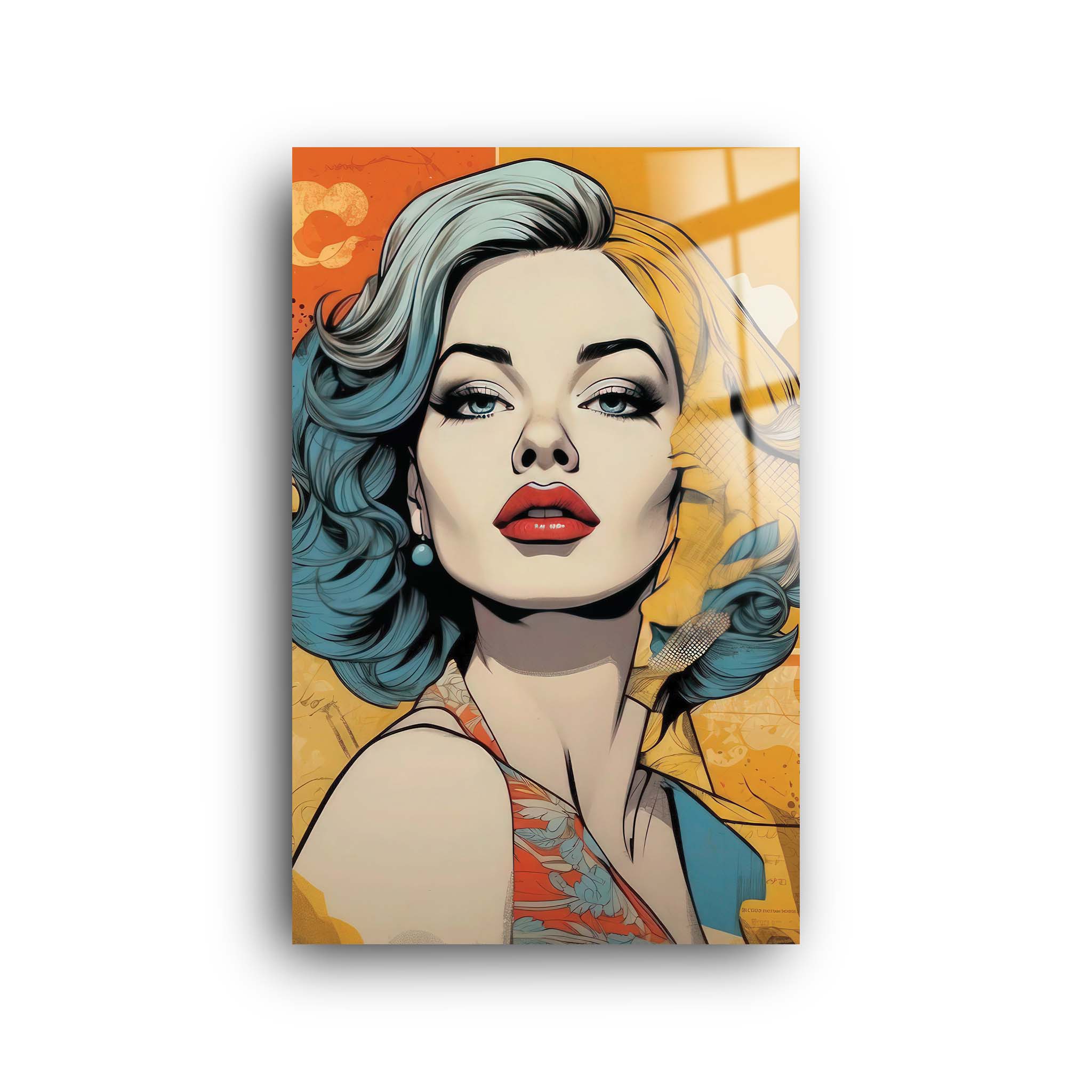 Monroe |Glass Wall Art