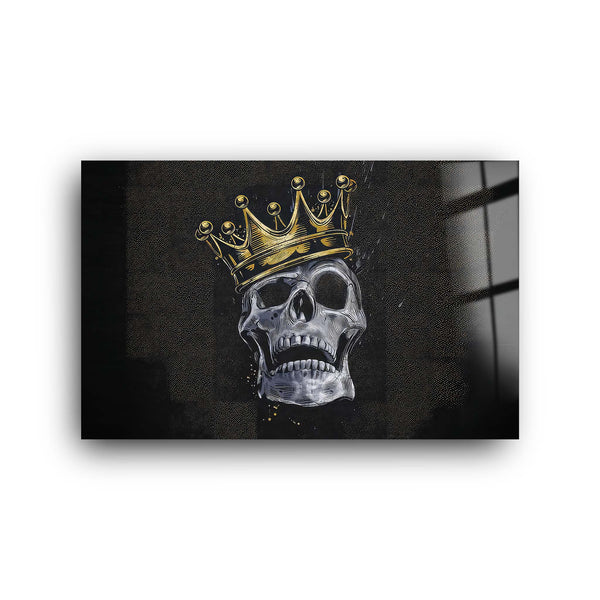 King Skull | Glass Wall Art