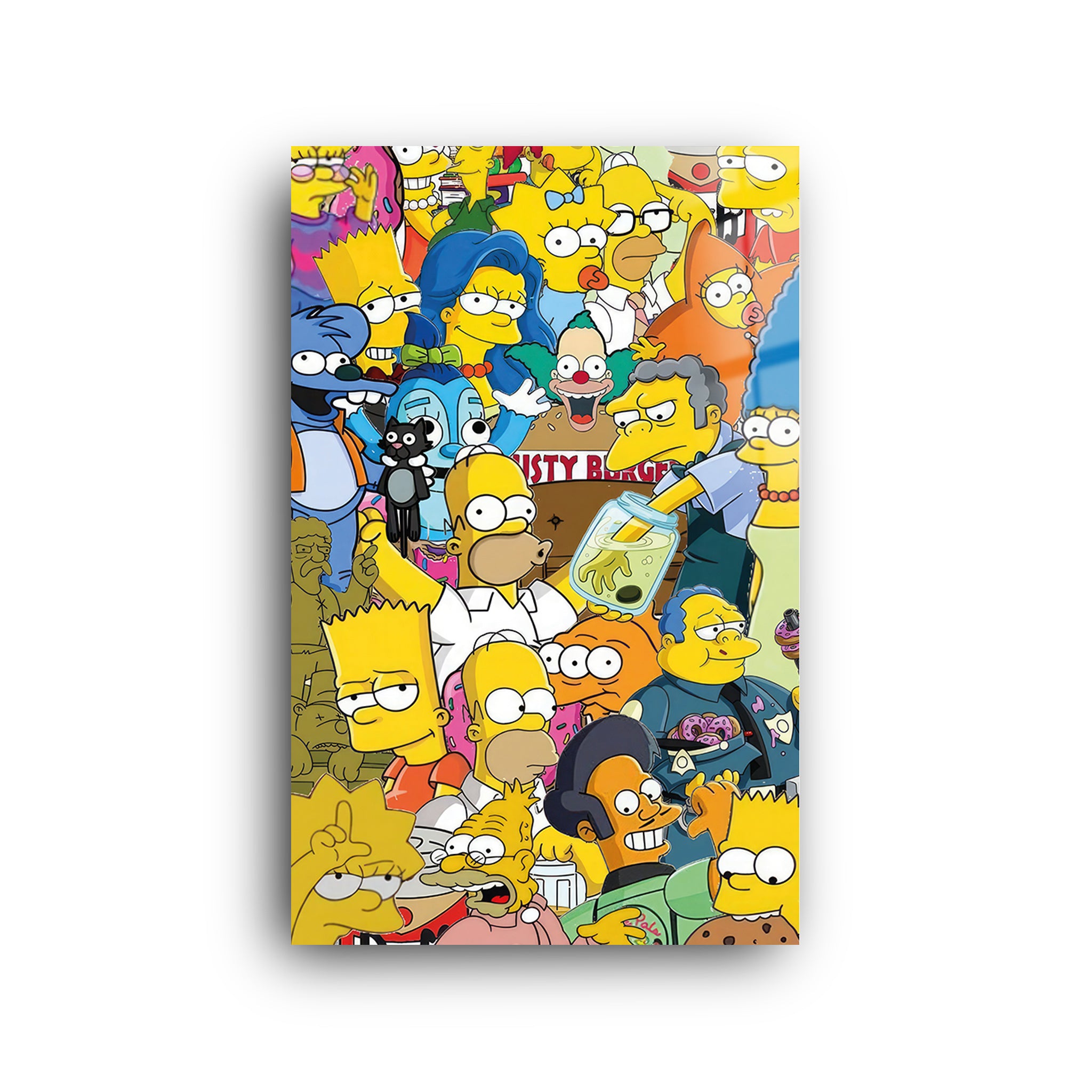 Simpsons | Glass Wall Art