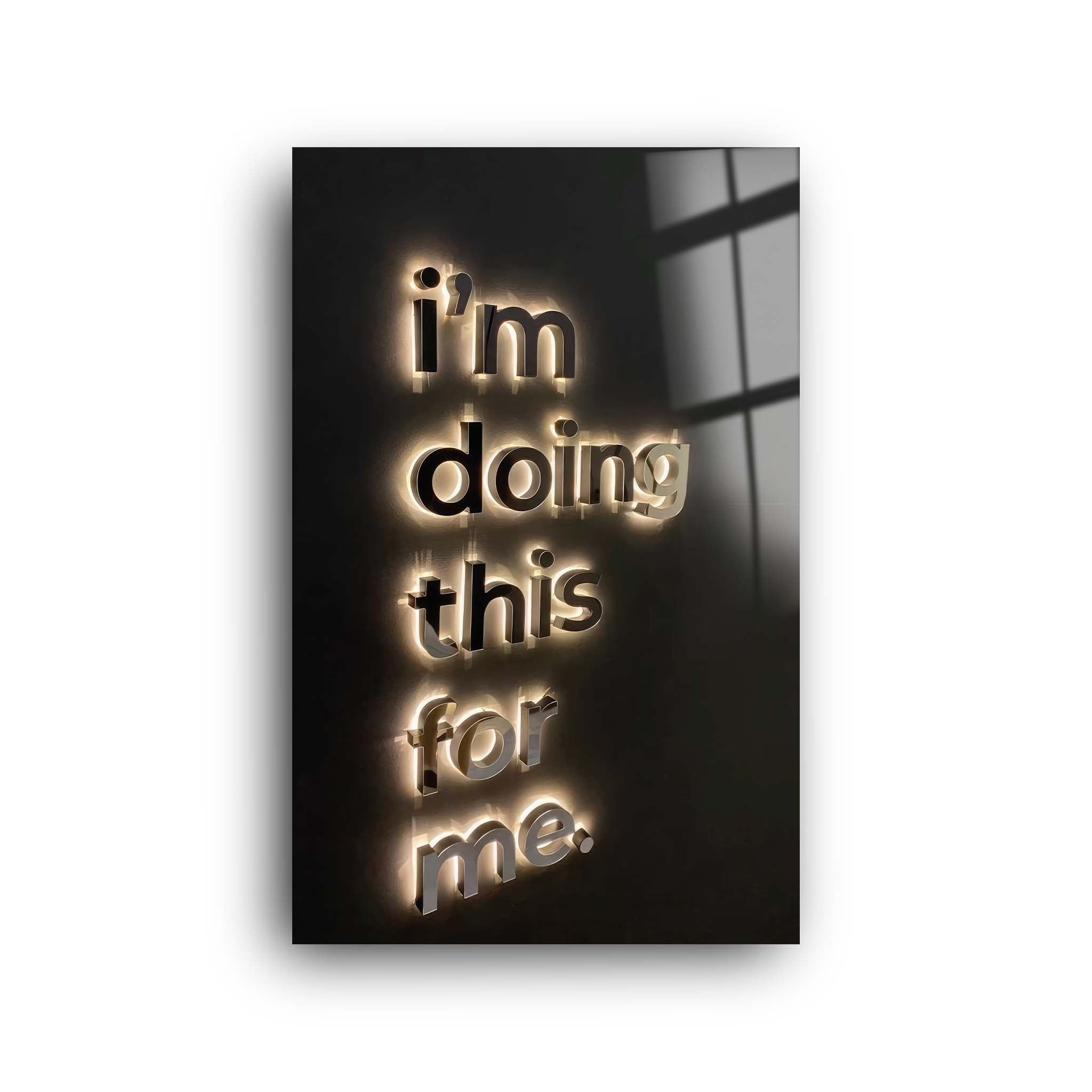 For Me | Glass Wall Art