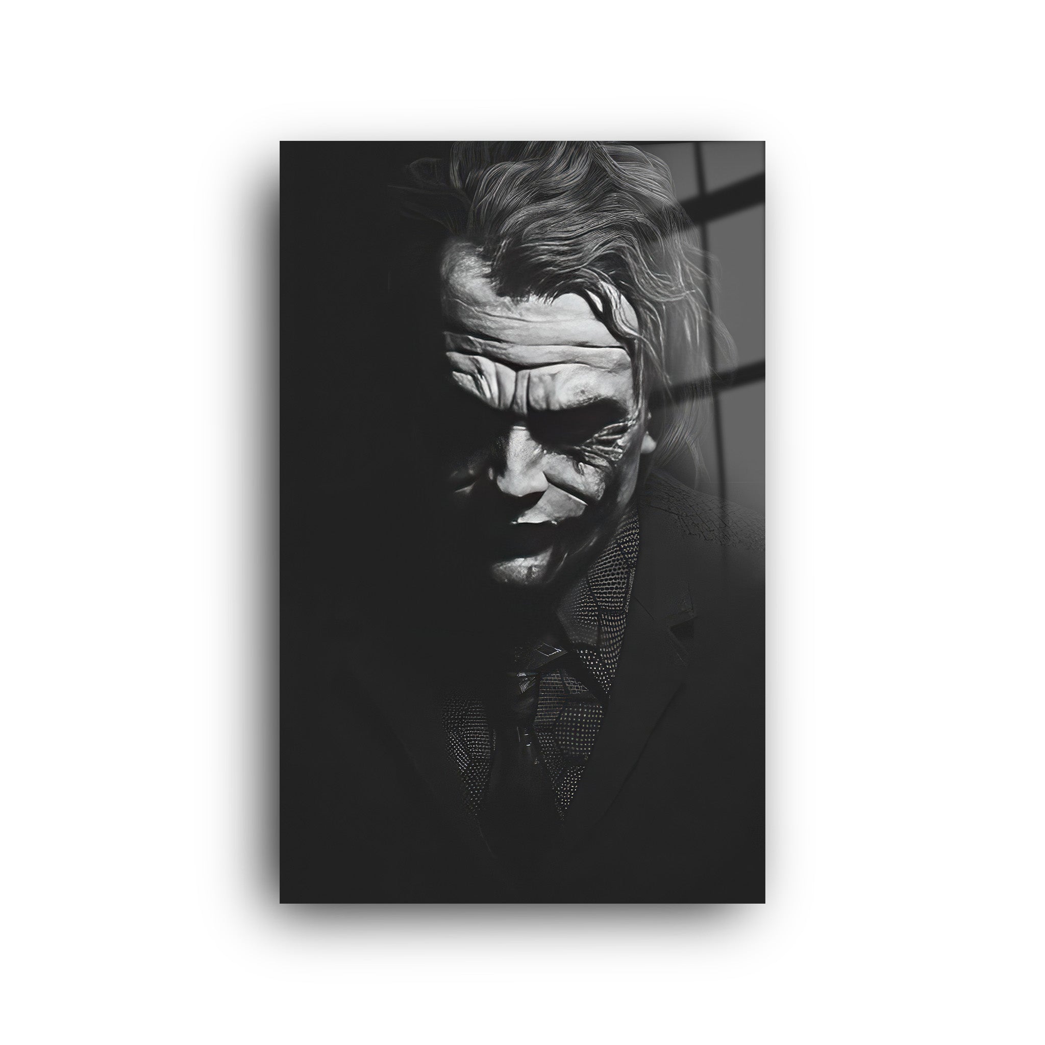 Sad Joker | Glass Wall Art