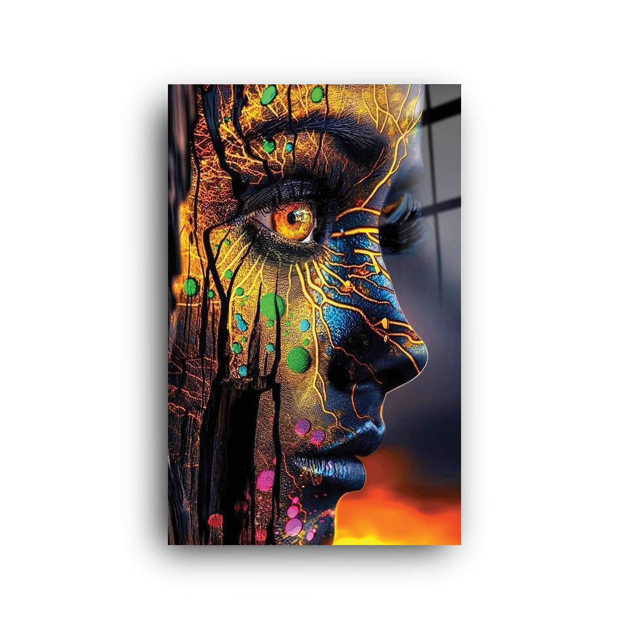 Abstract Women | Glass Wall Art