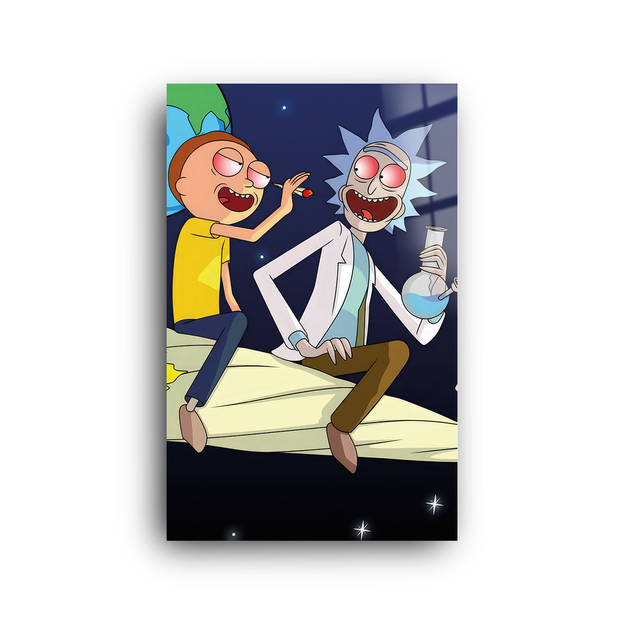 Rick And Morty | Glass Wall Art