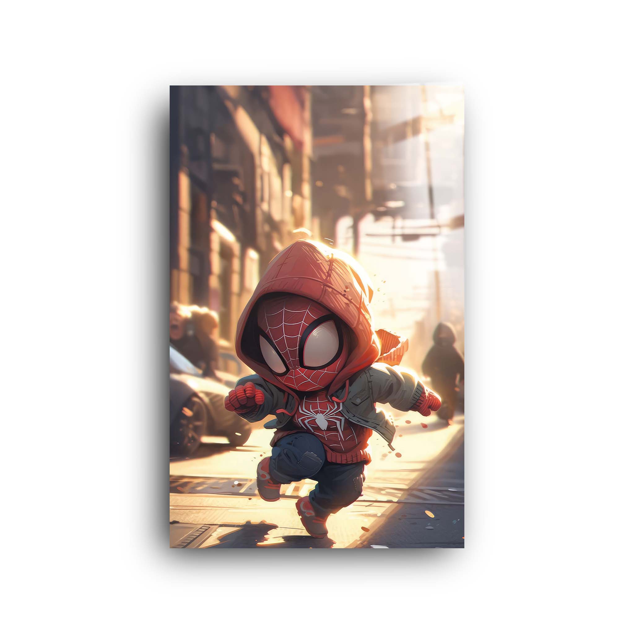 Baby Spiderman | Glass Wall Art