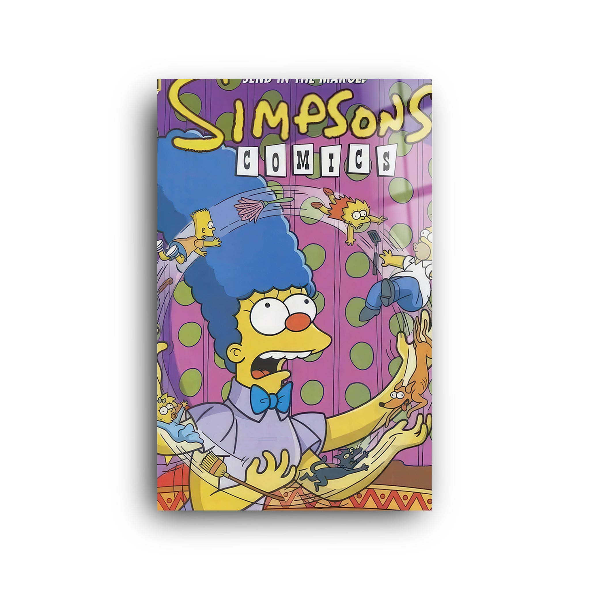 Simpsons Comic | Glass Wall Art