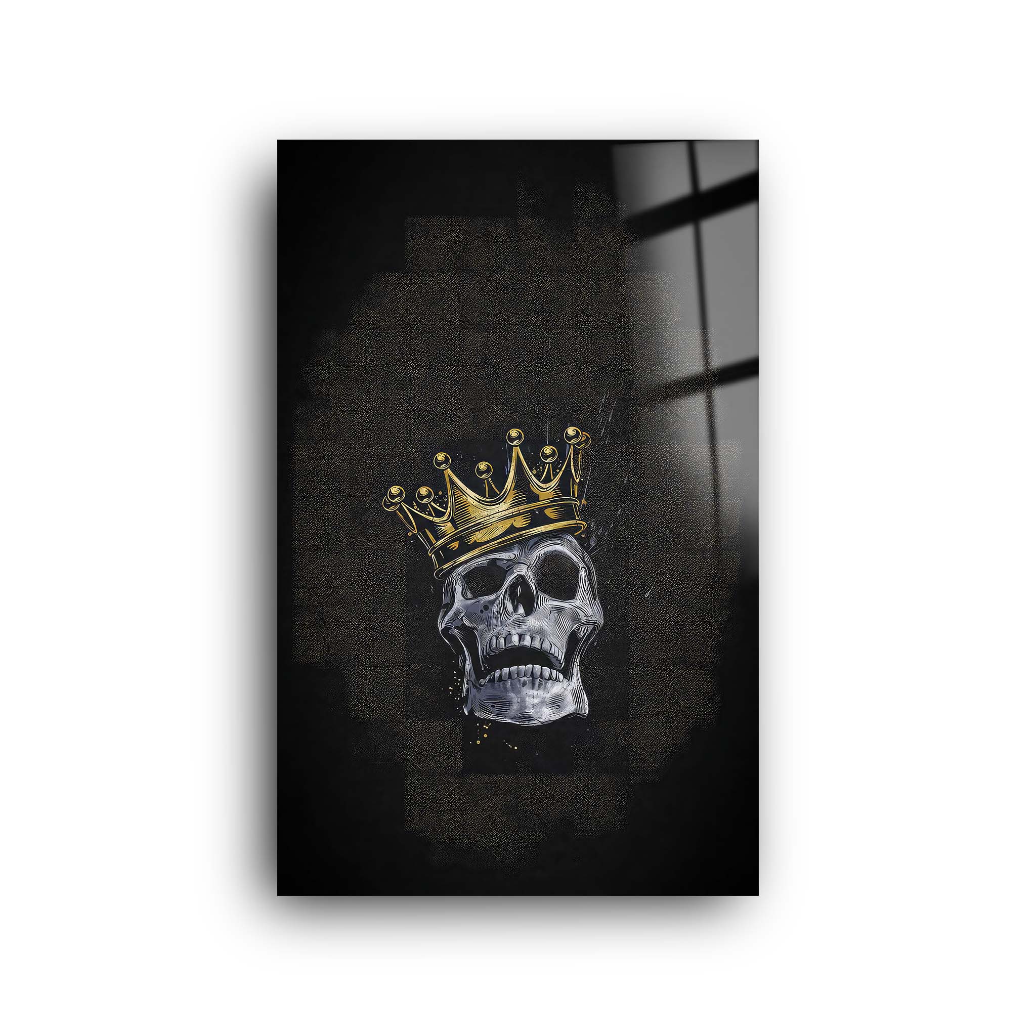 King Skull | Glass Wall Art