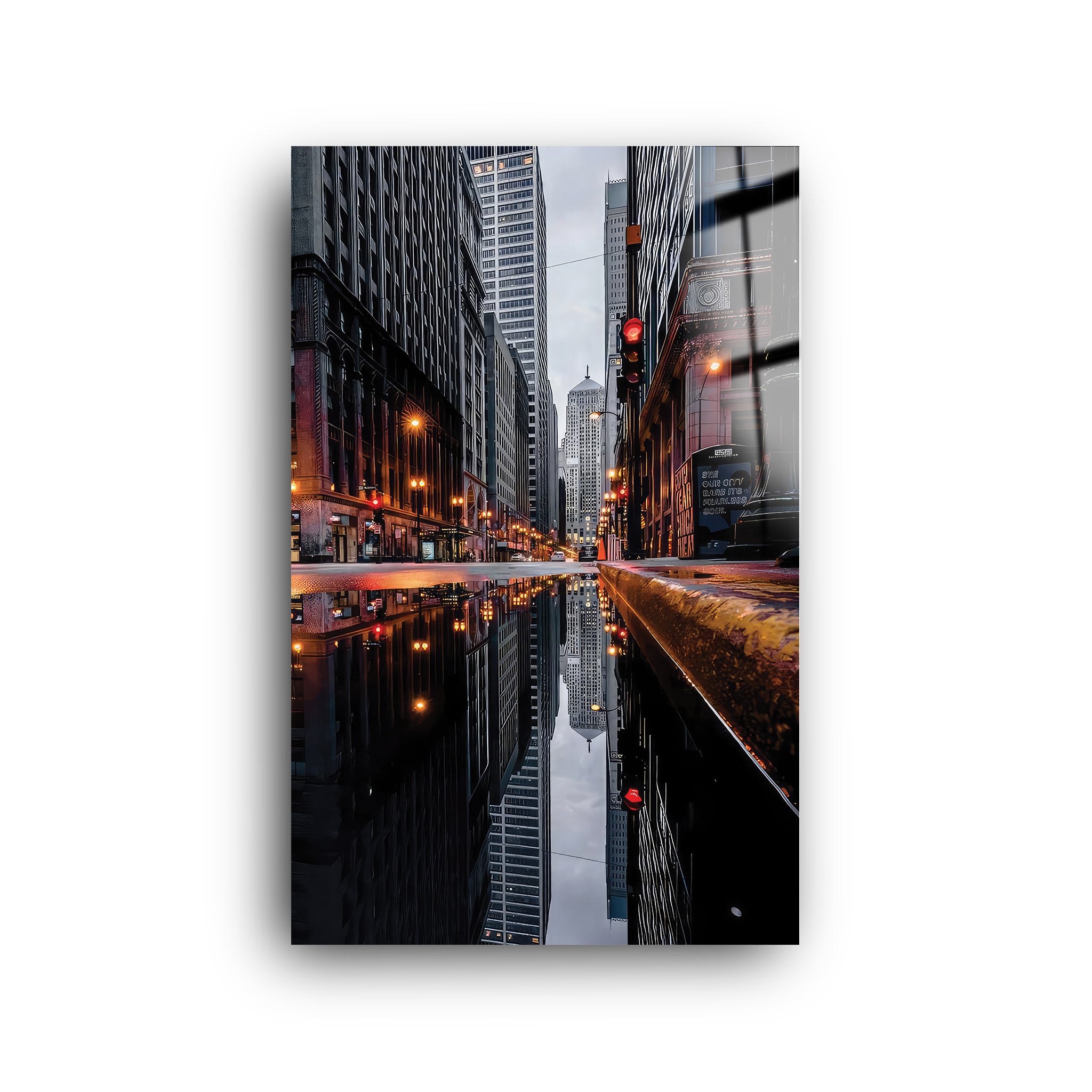 Bright City | Glass Wall Art