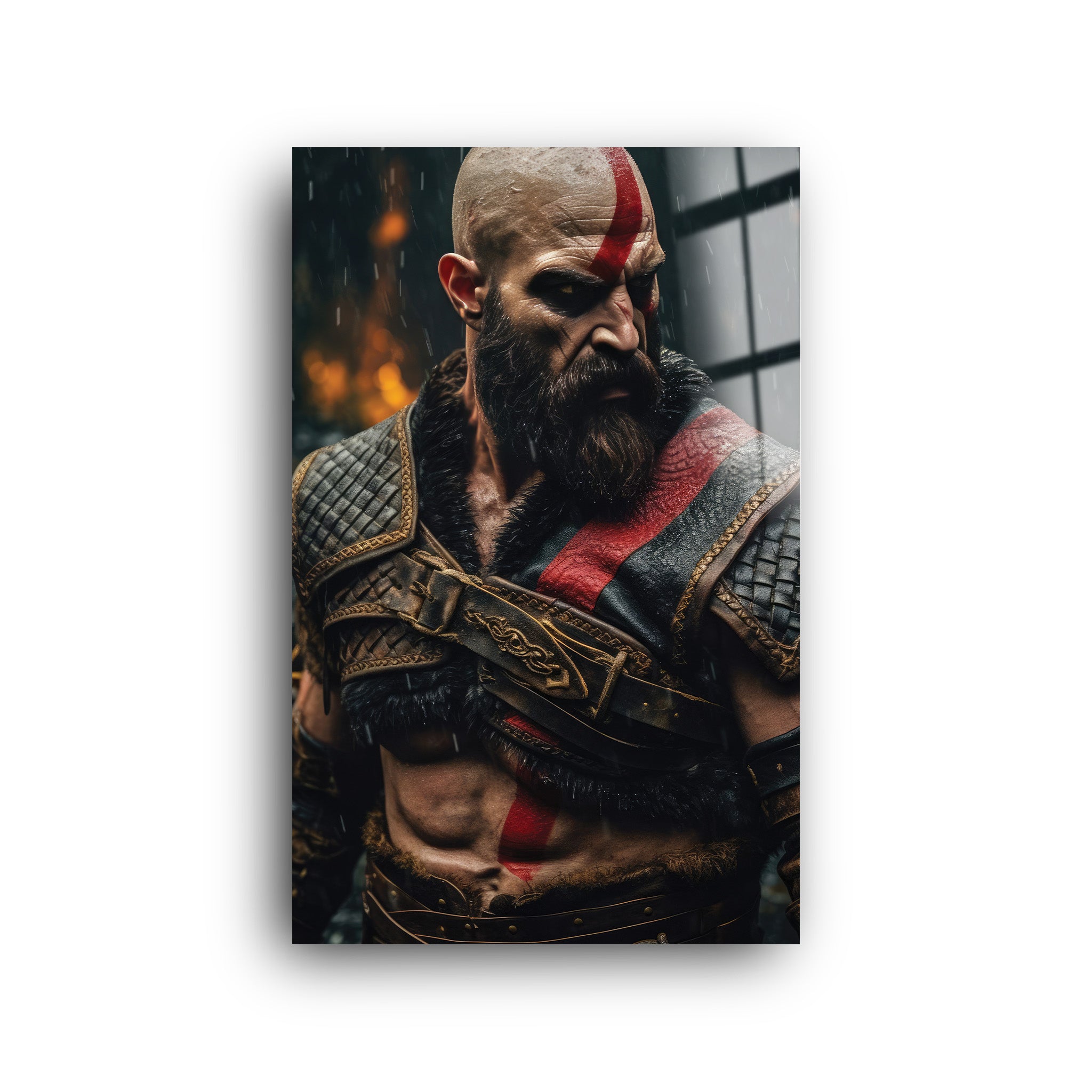 God Of War 2 | Glass Wall Art