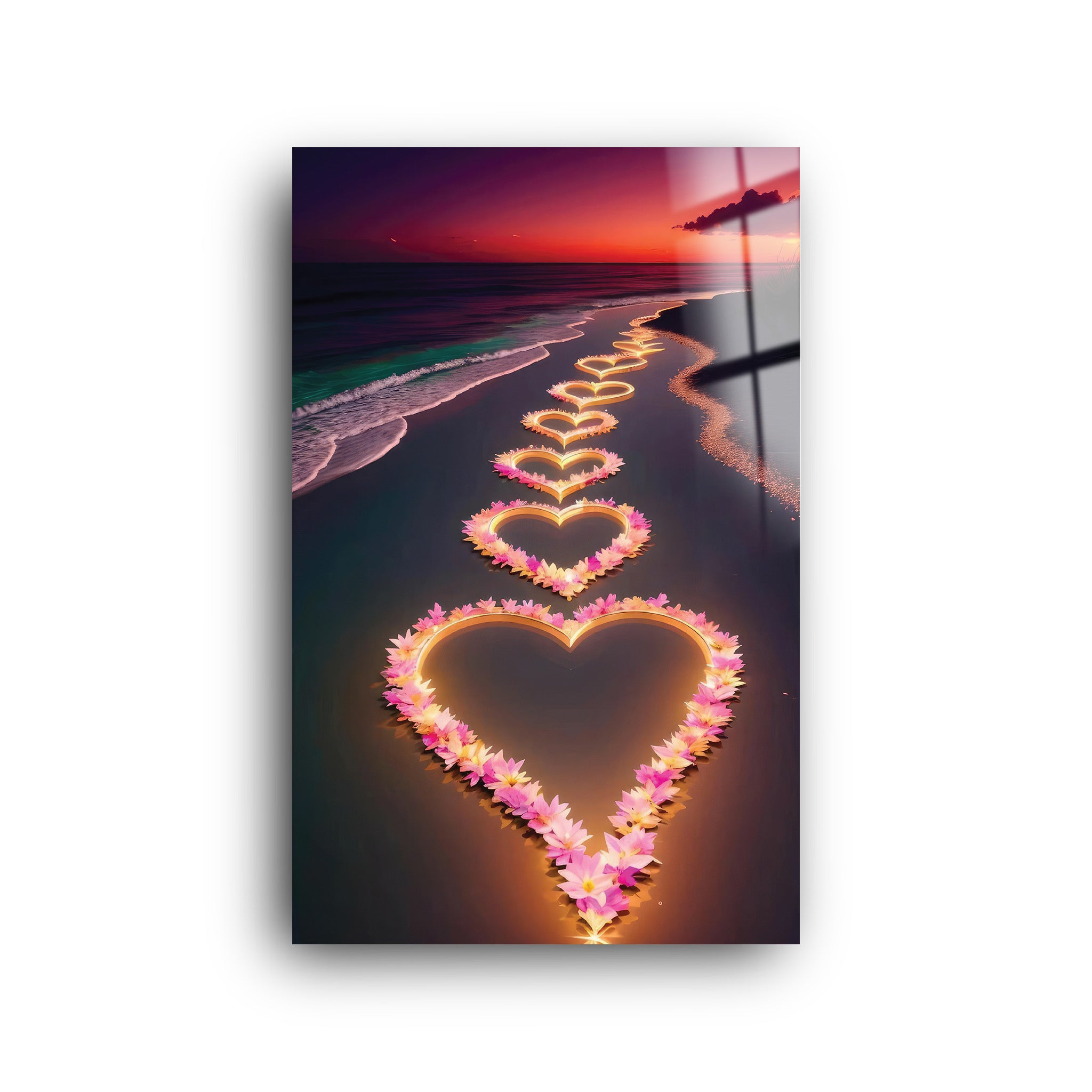 Romance Path | Glass Wall Art