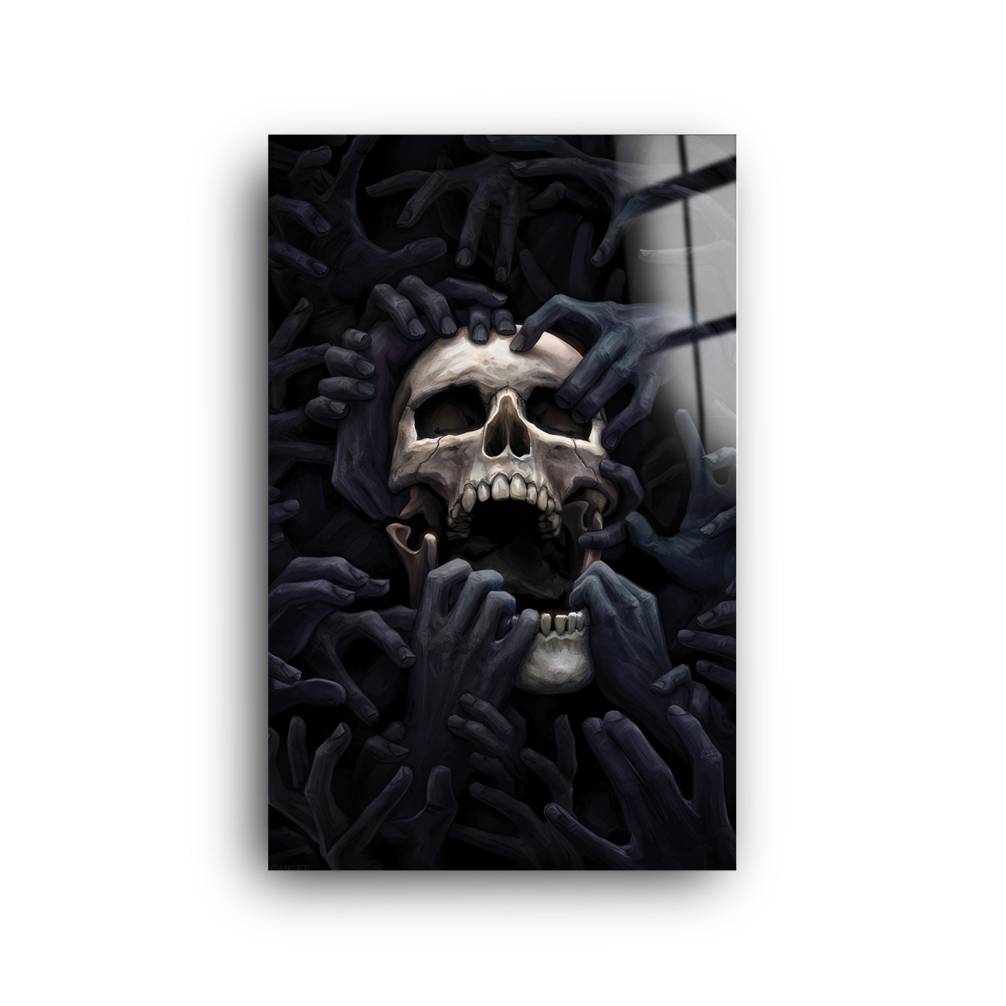 Death From Four Corners | Glass Wall Art