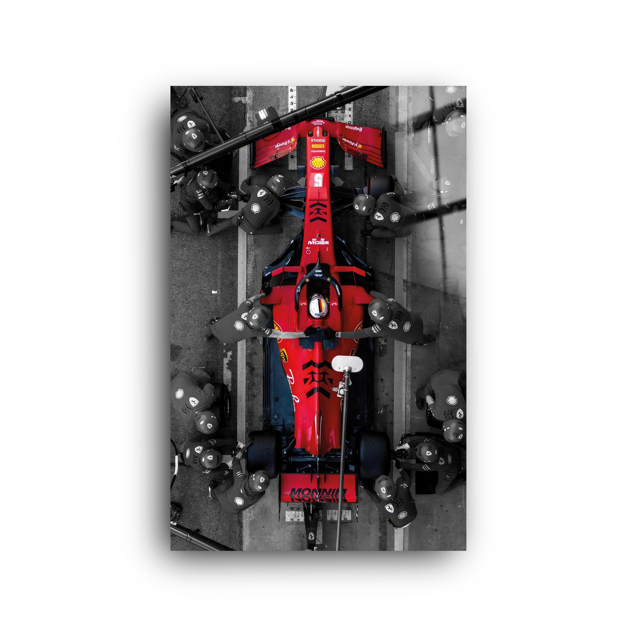 F1 Car | Glass Wall Art