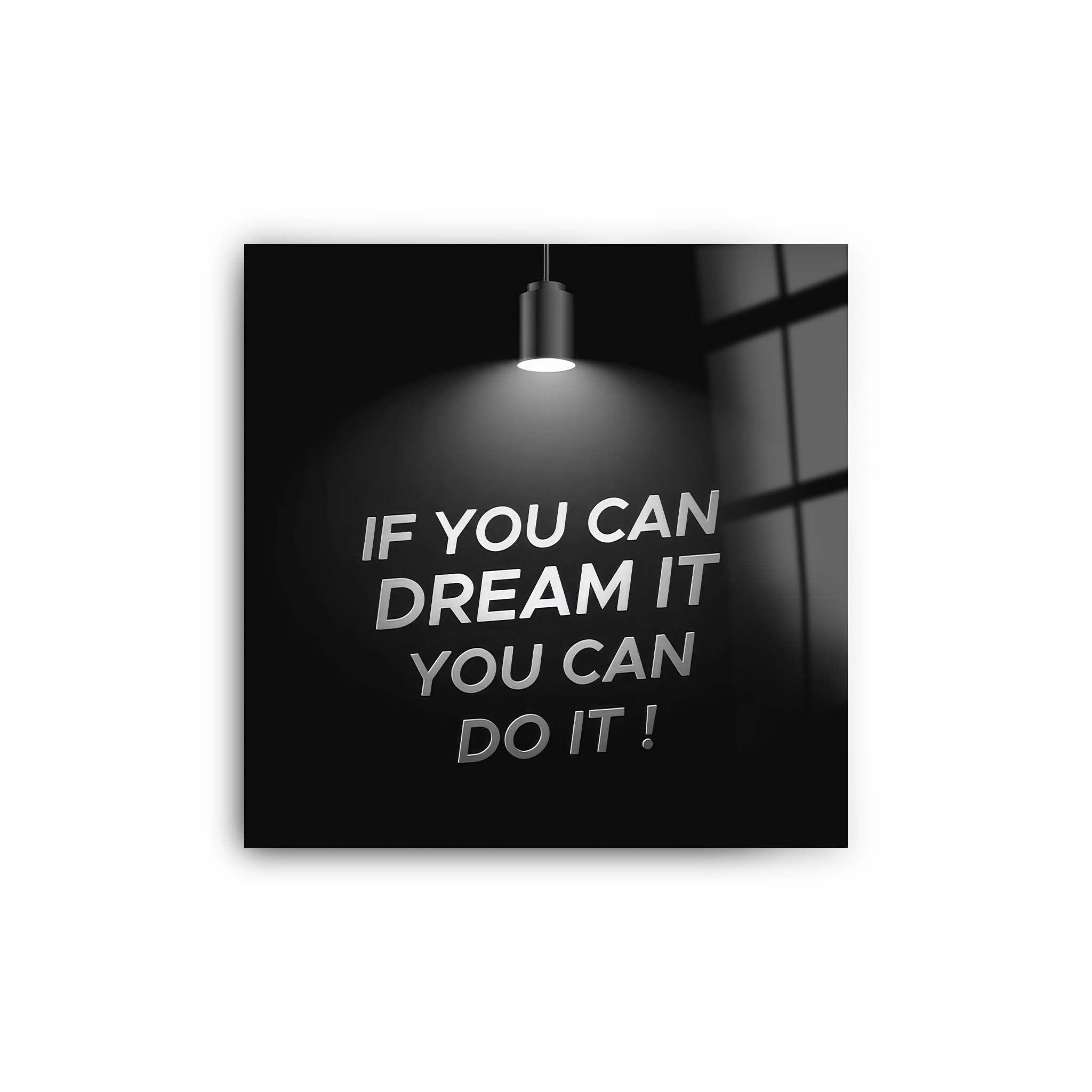 You Can do it| Glass Wall Art