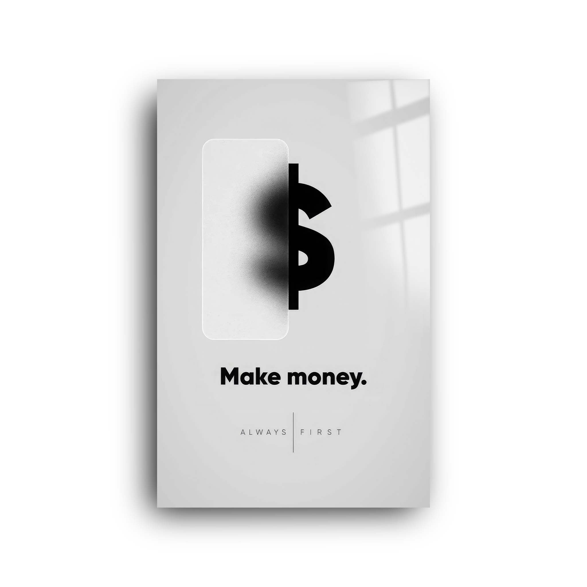 Make Money | Glass Wall Art