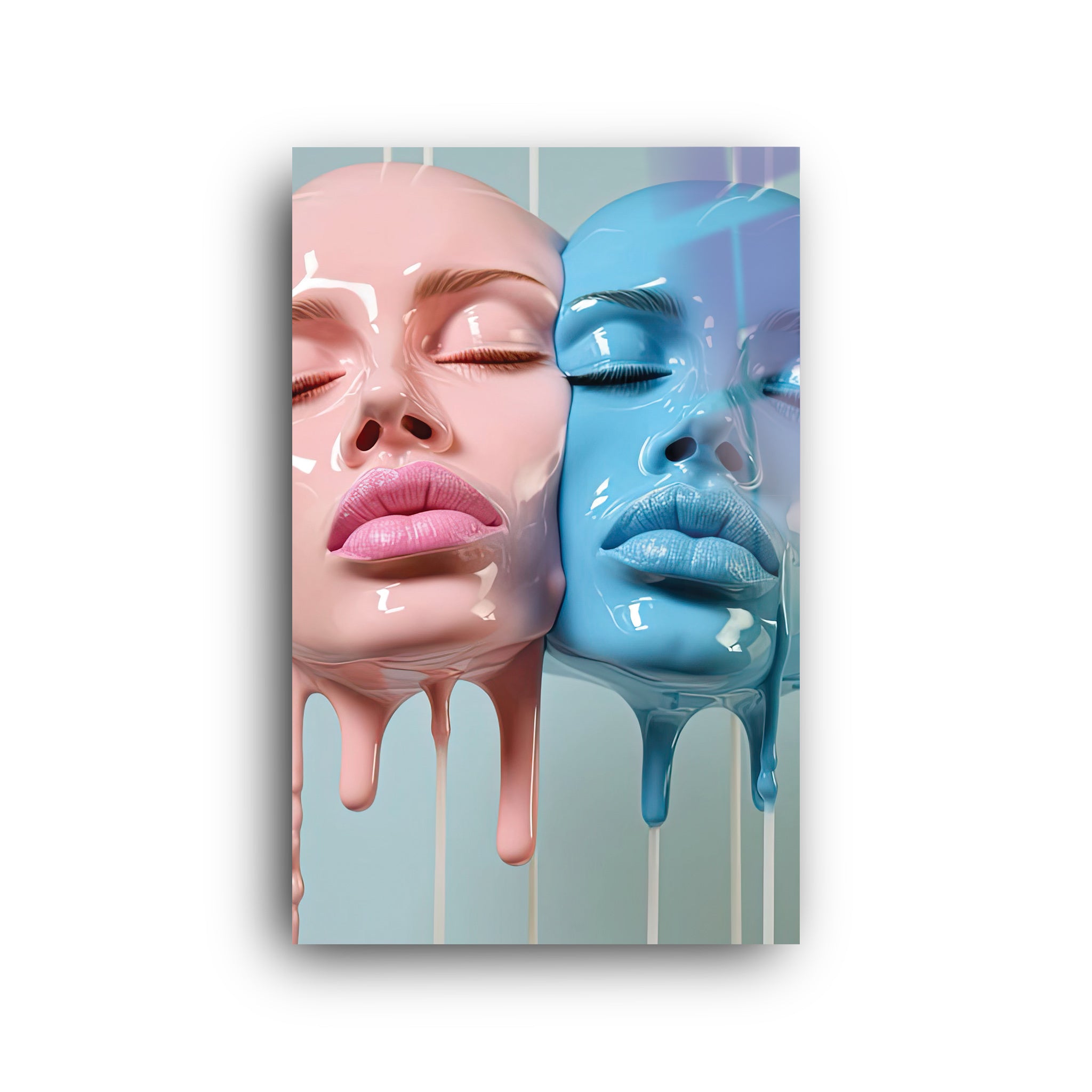 Paint Faces | Glass Wall Art