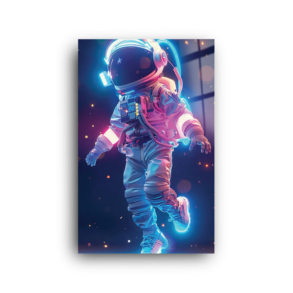 Astronaut Music | Glass Wall Art