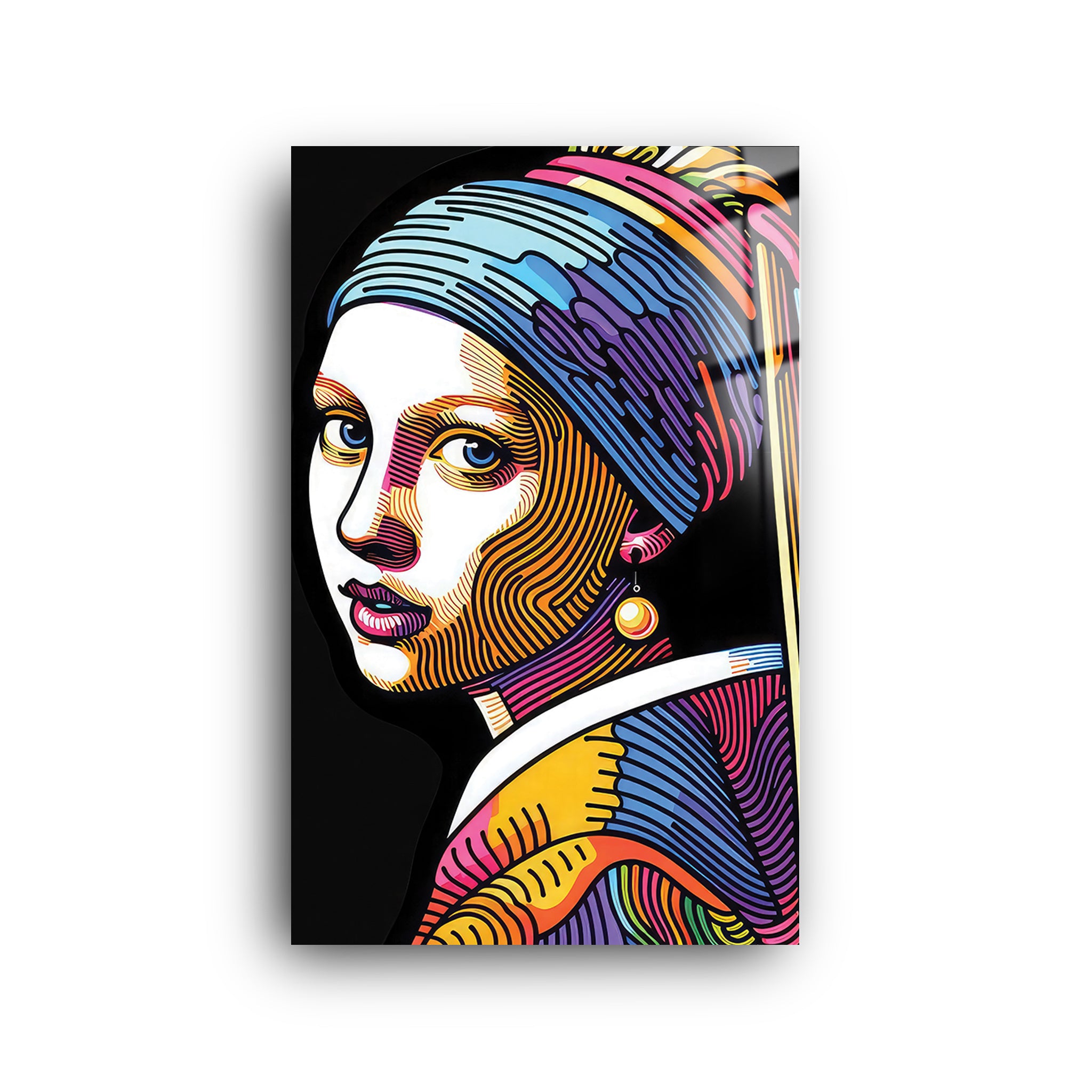 Girl With A Pearl Earring | Glass Wall Art