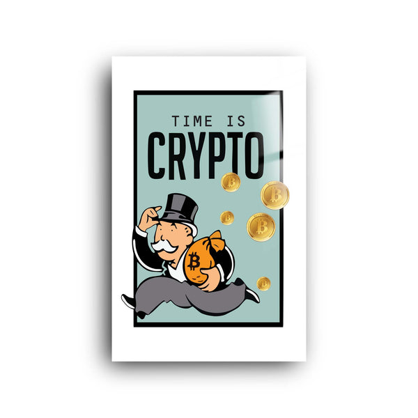 Crypto Man | Glass Wall Art