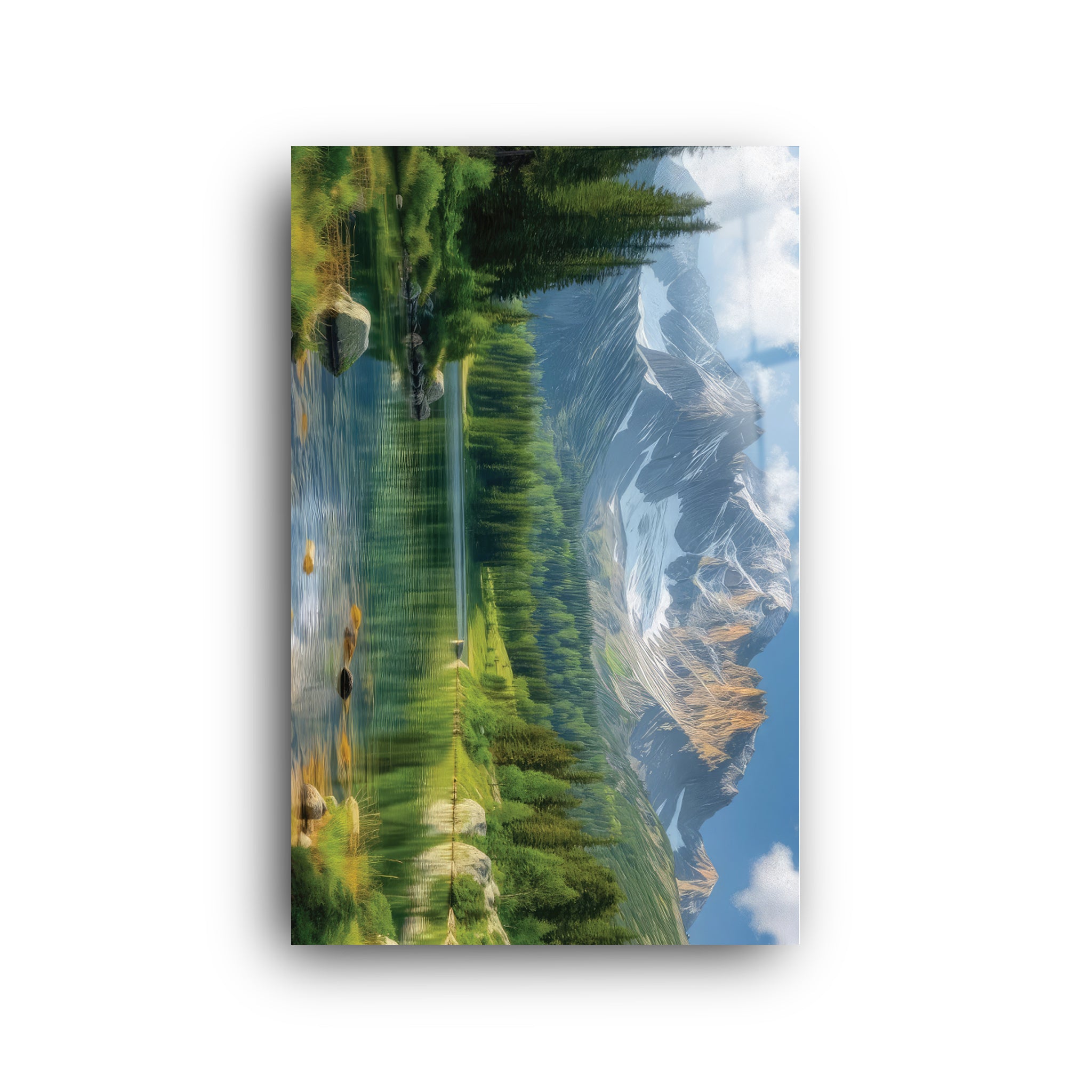 Blue Nature | Glass Wall Art