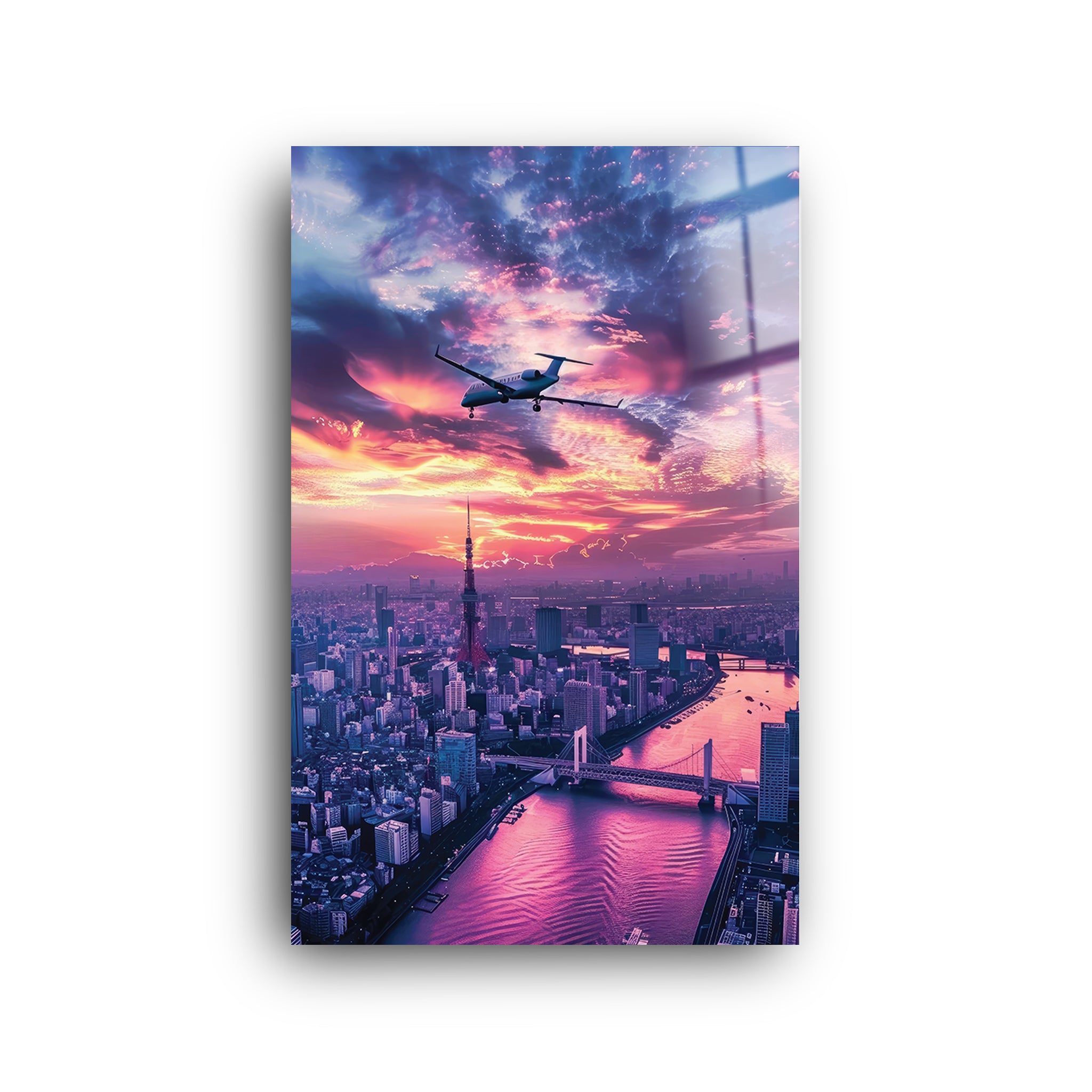 Pink Sky | Glass Wall Art