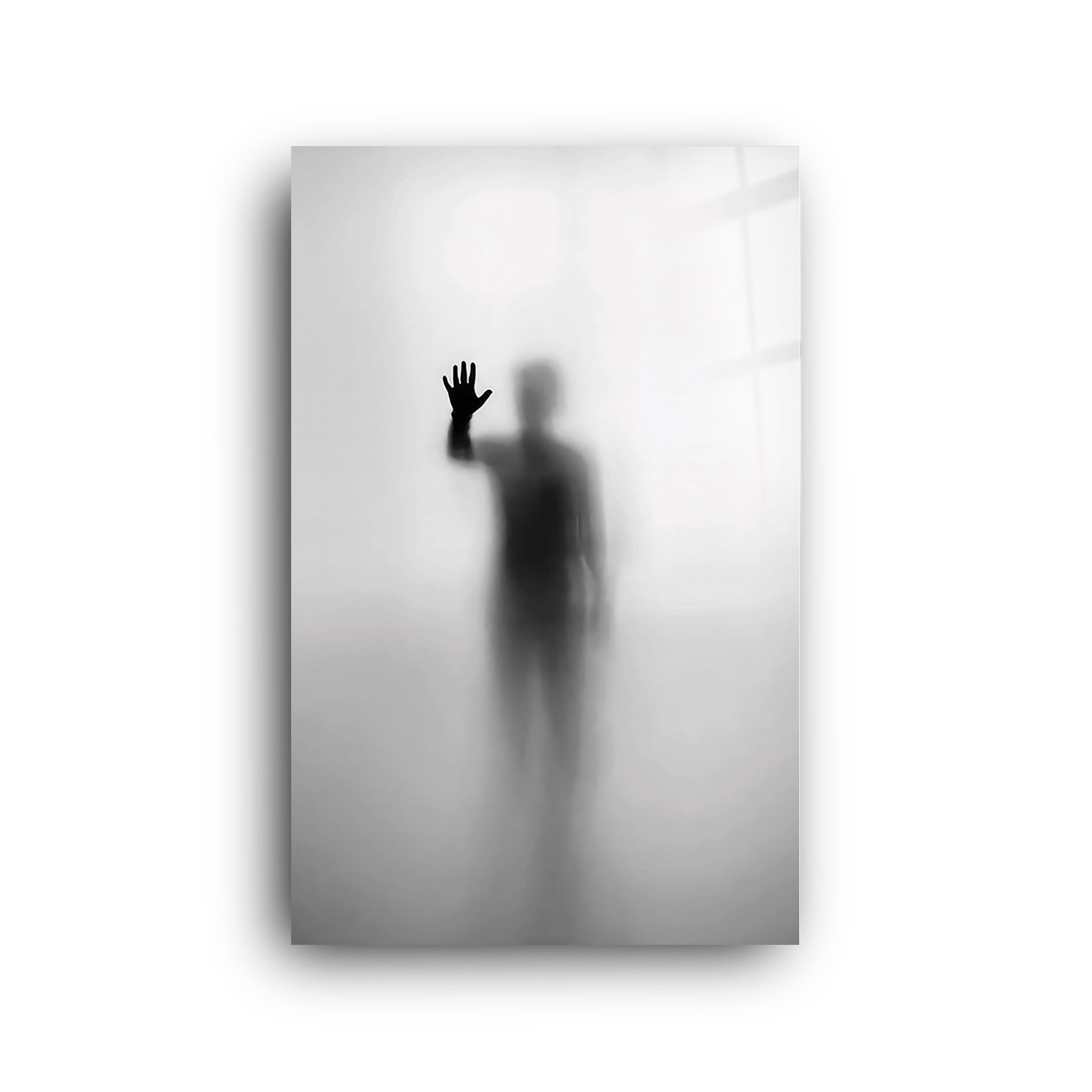 Blur Hand | Glass Wall Art