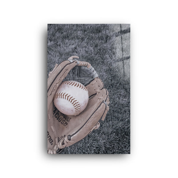 Baseball | Glass Wall Art