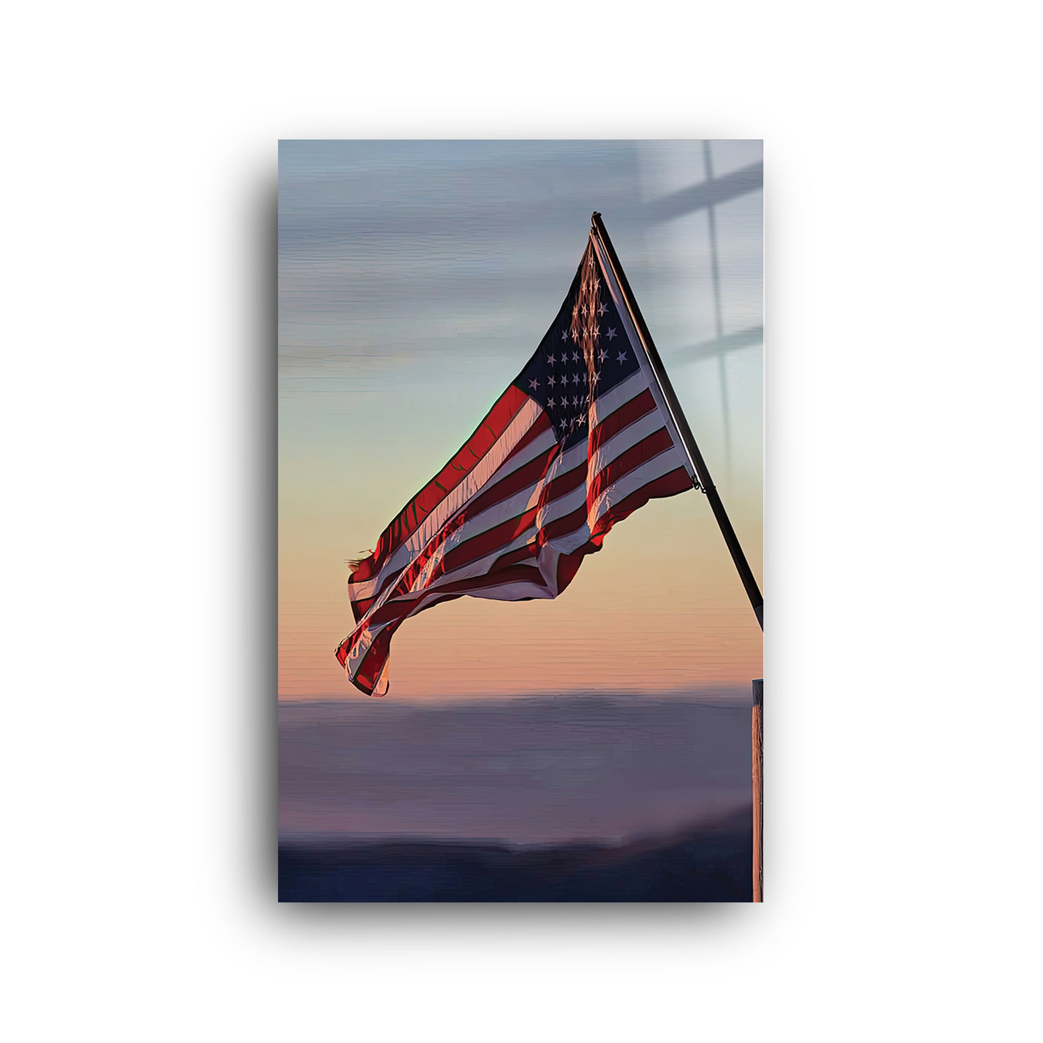 Flag | Glass Wall Art