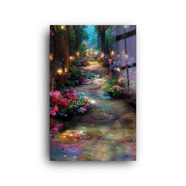 Bright Garden | Glass Wall Art