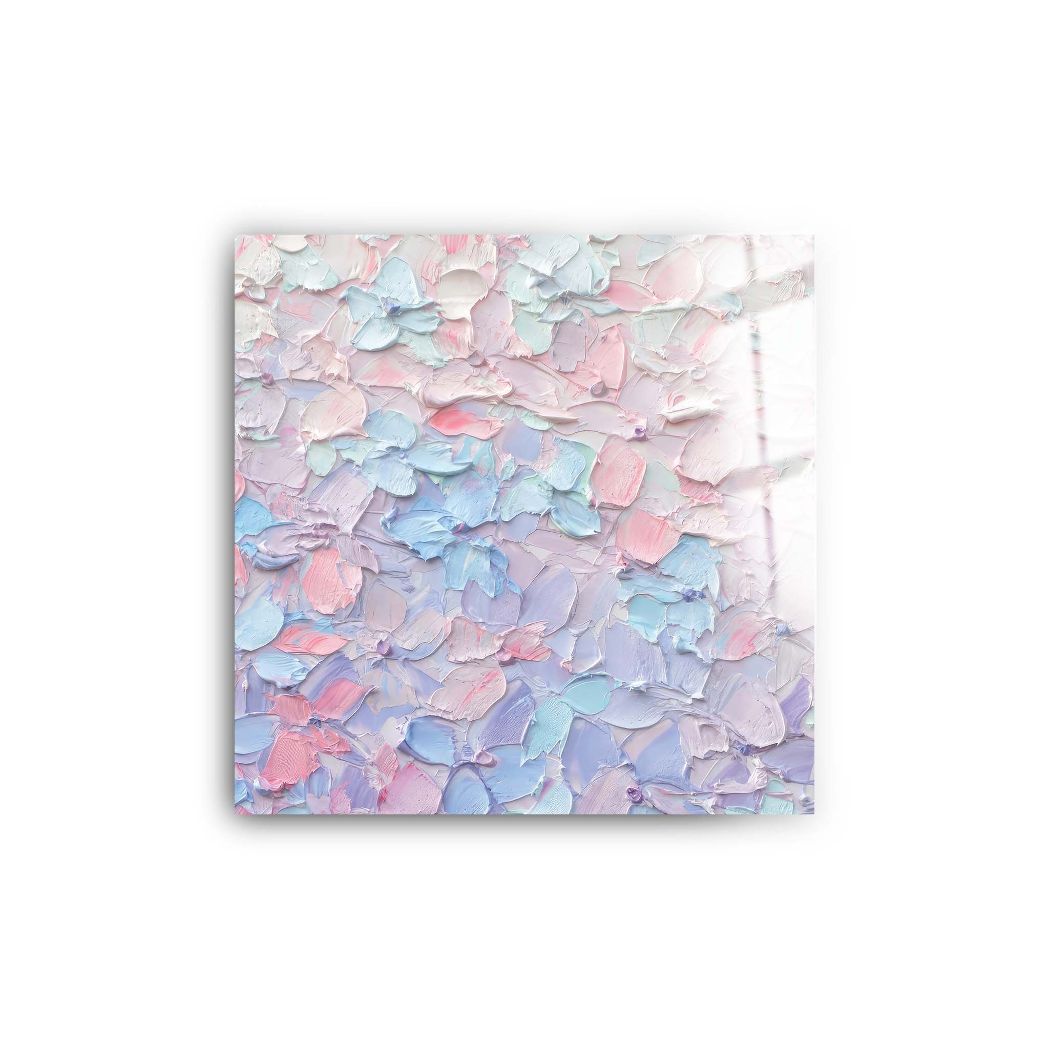 Rainbow Leaf | Glass Wall Art