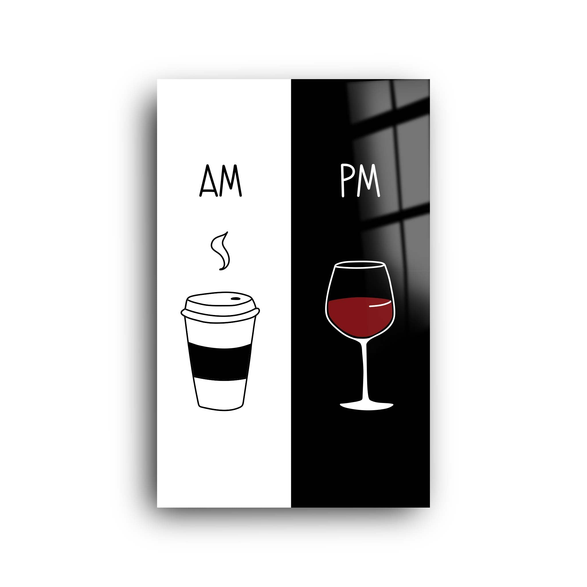 Coffee and Wine | Glass Wall Art