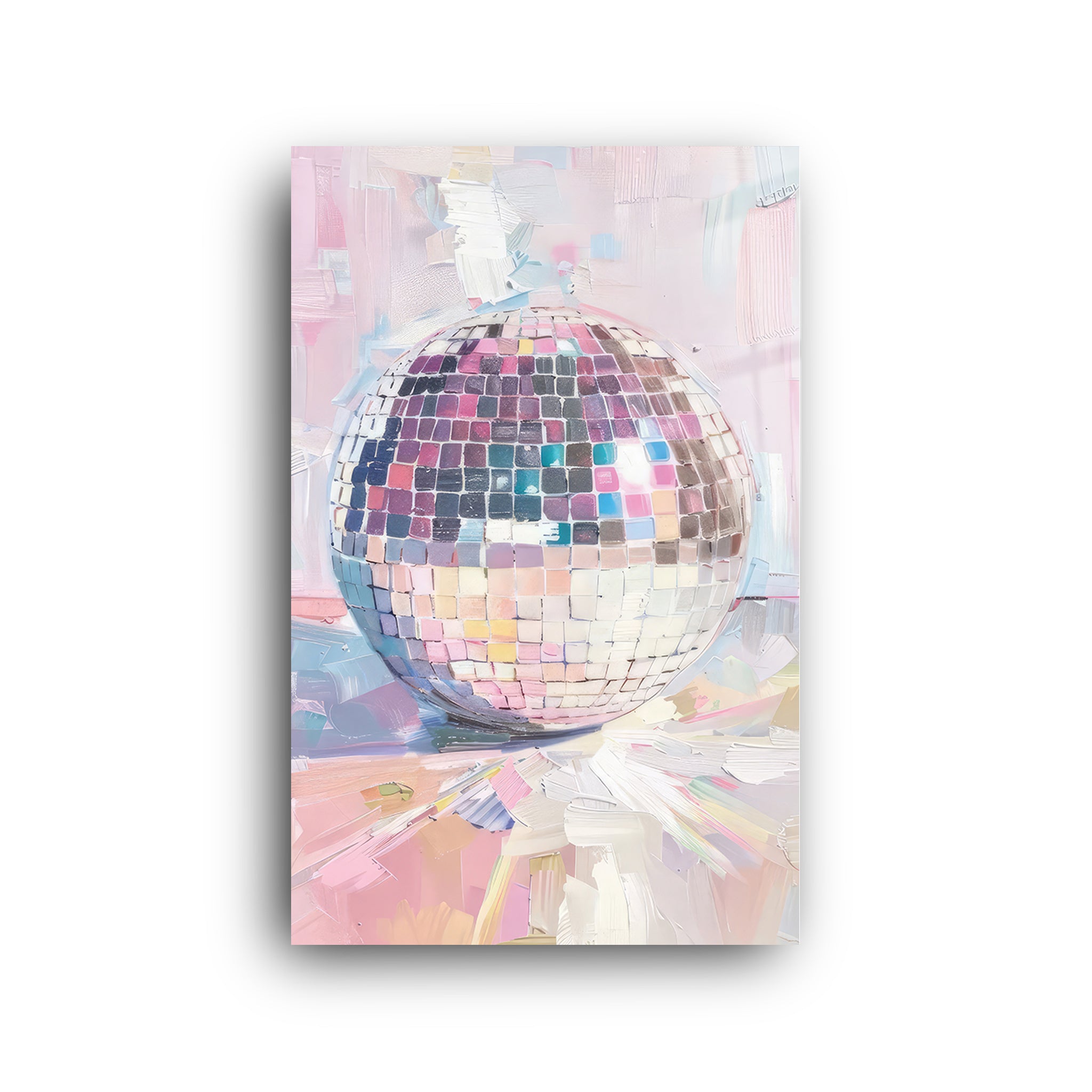 Disco Ball | Glass Wall Art