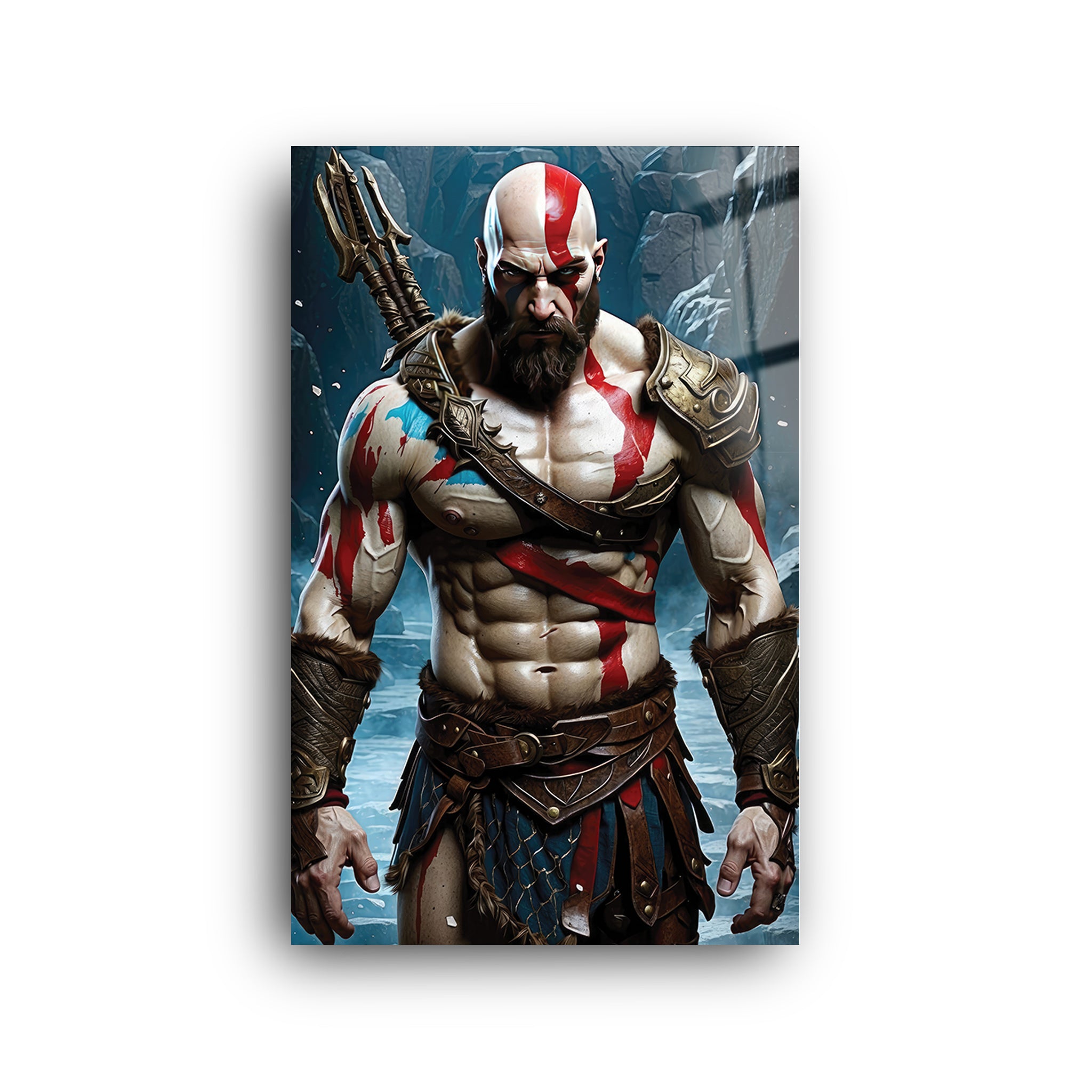 Kratos | Glass Wall Art