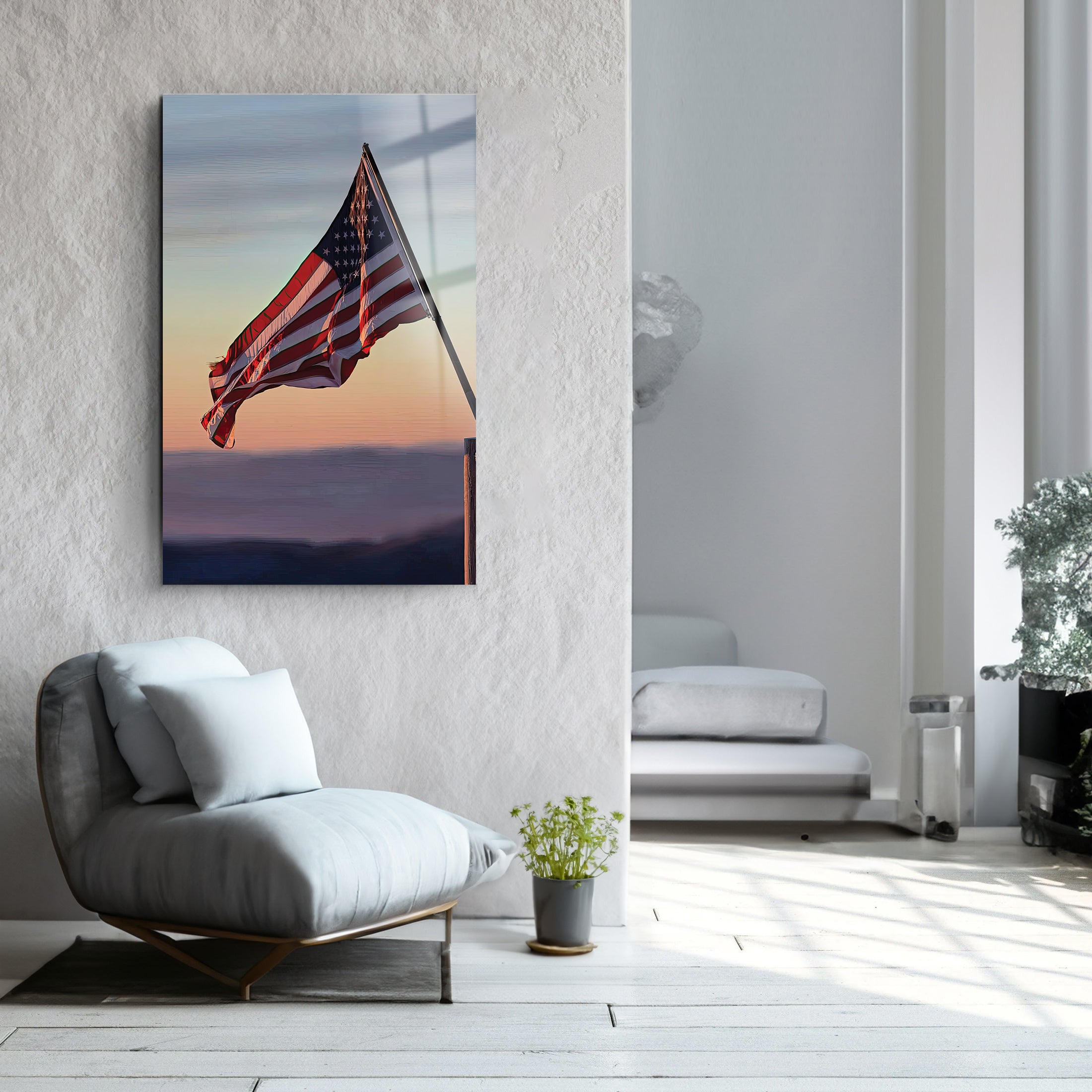 Flag | Glass Wall Art