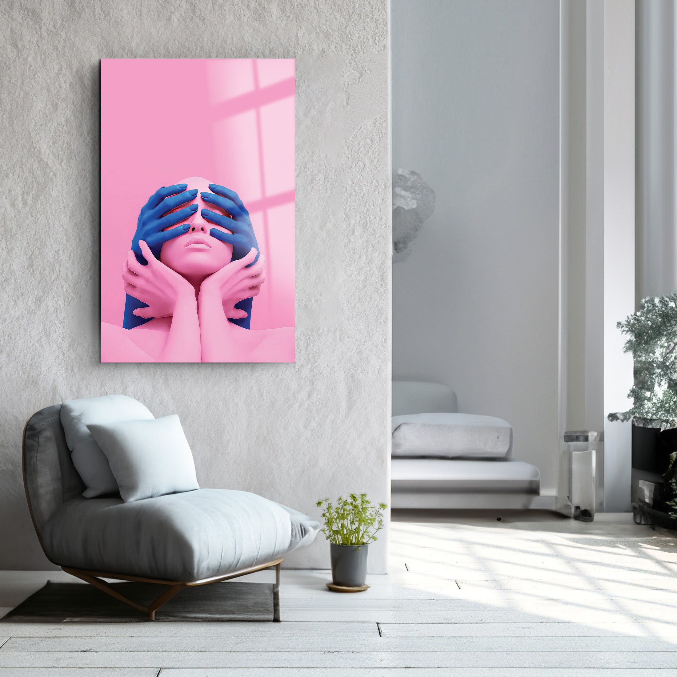 Pink and Purple | Glass Wall Art