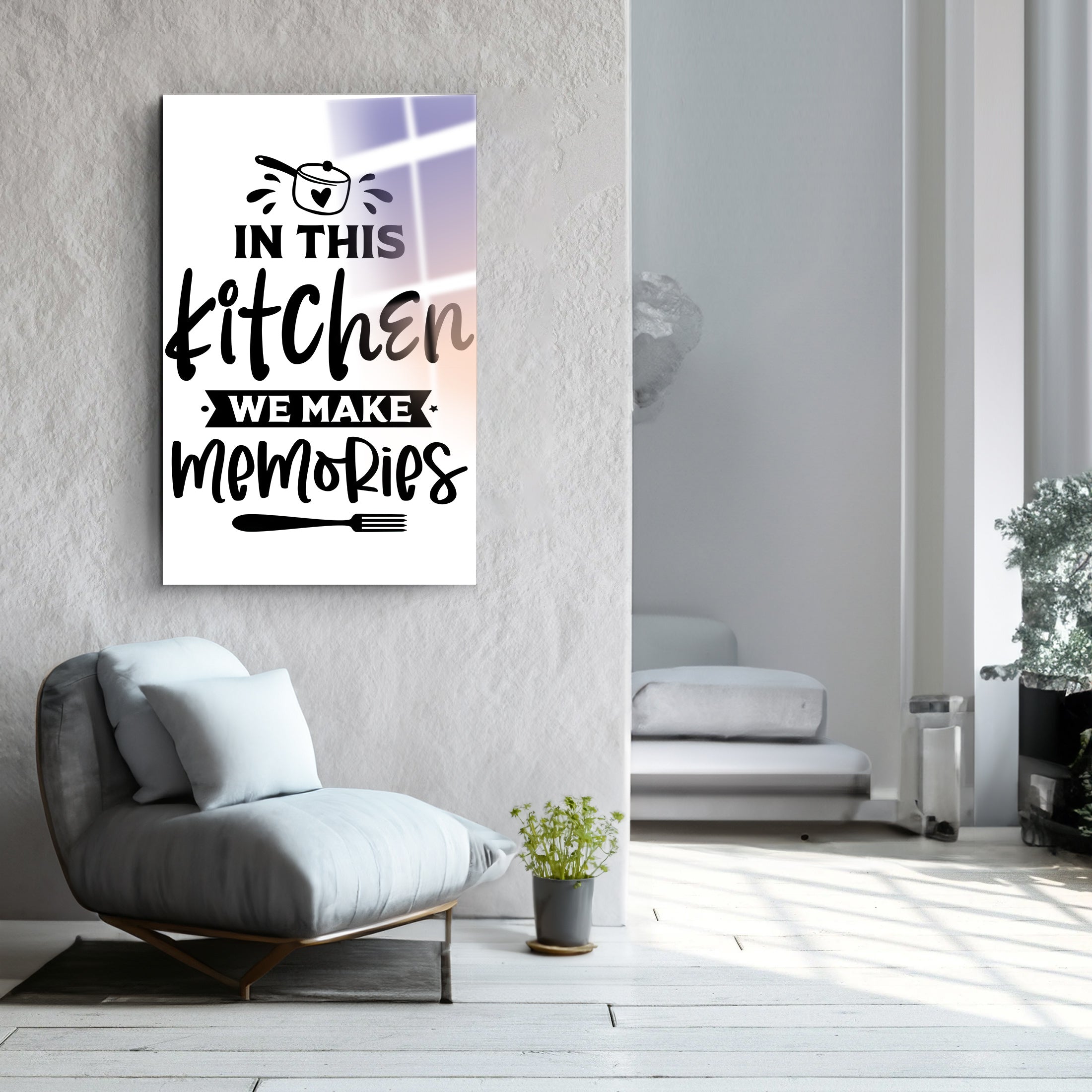 In Thıs Kitchen | Glass Wall Art