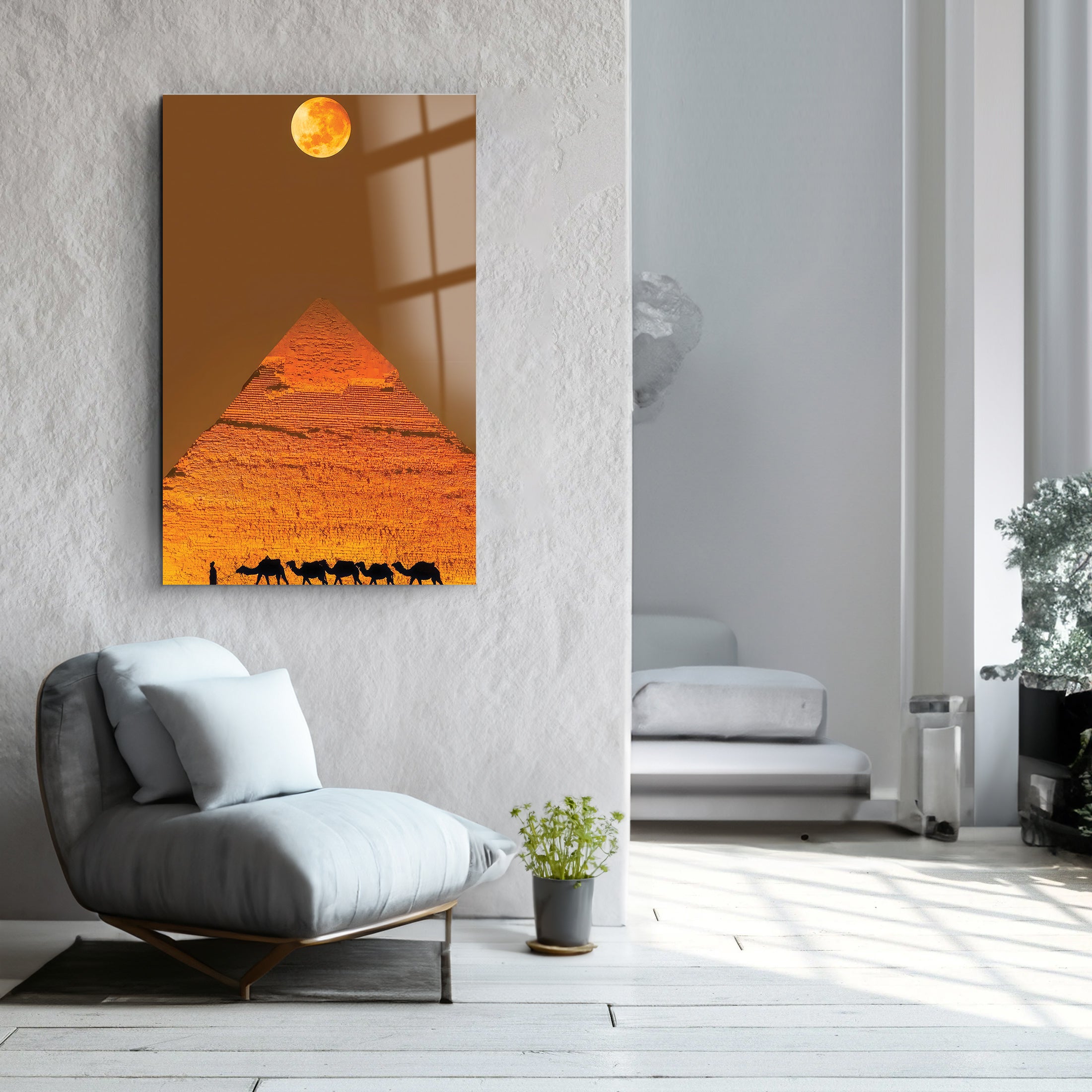 Pyramid | Glass Wall Art