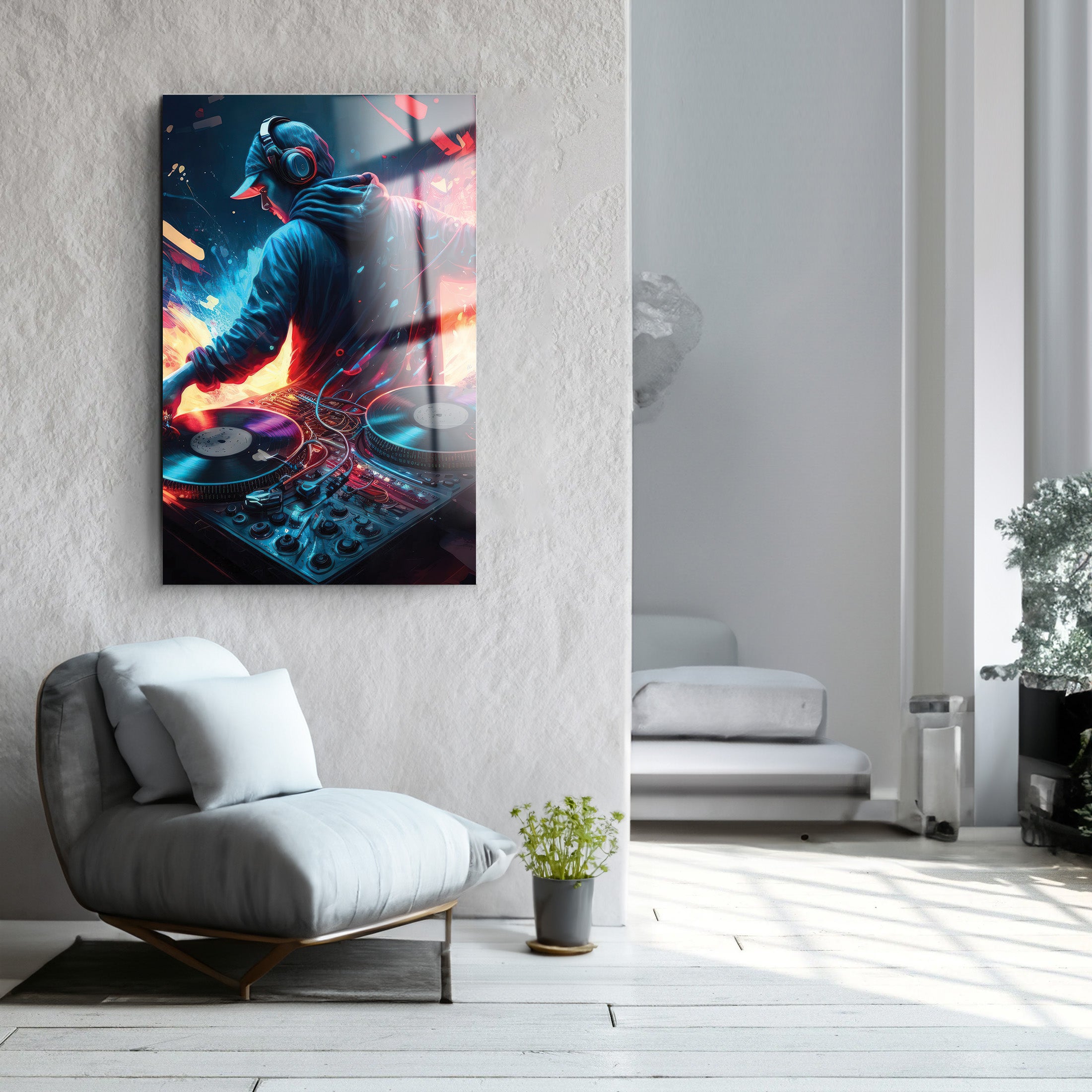 Rhythms Of The Night | Glass Wall Art